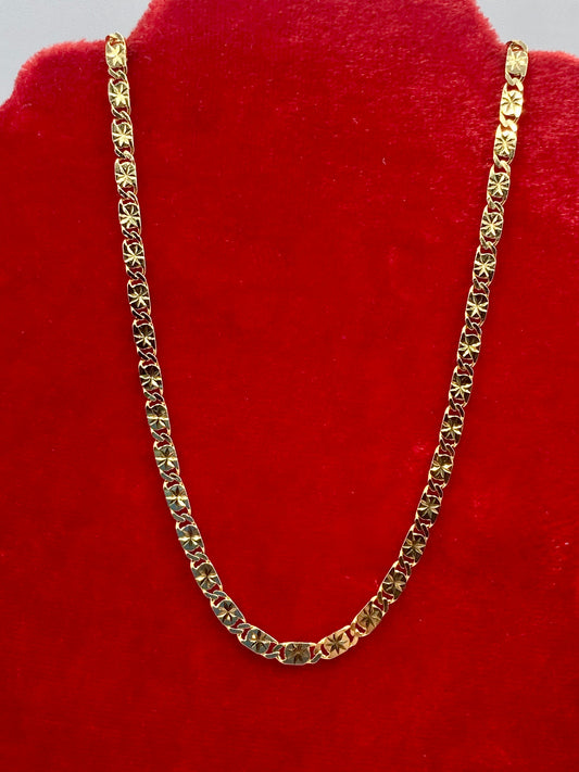 Sterling Silver Vermeil Fancy Link Chain Necklace