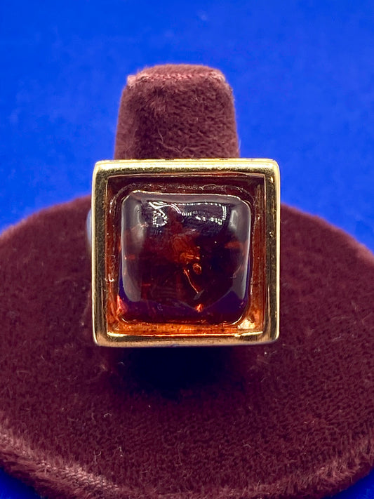 Vintage Givenchy Amber Ring