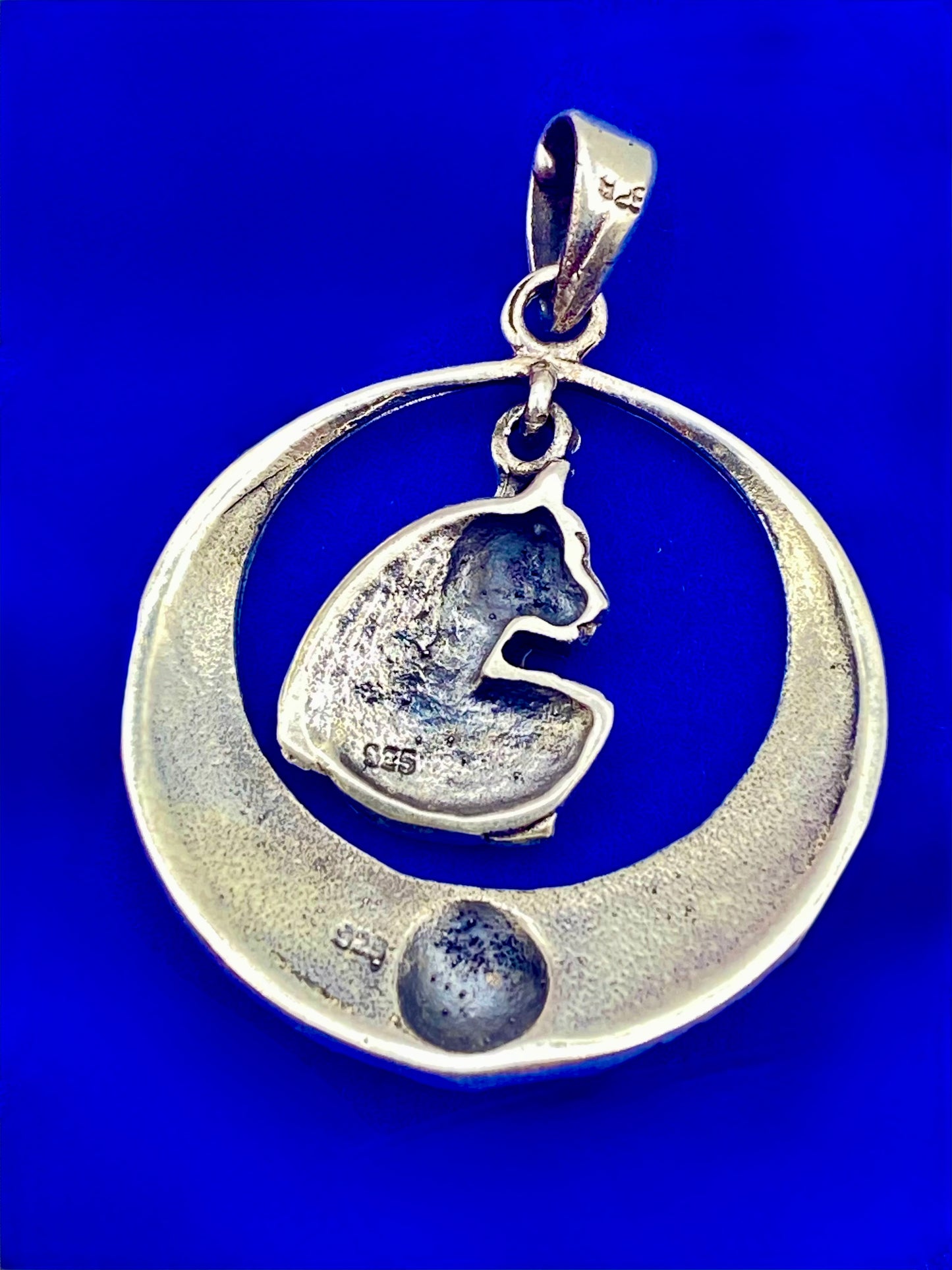 Sterling Silver Anubis Snake Egyptian Pendant