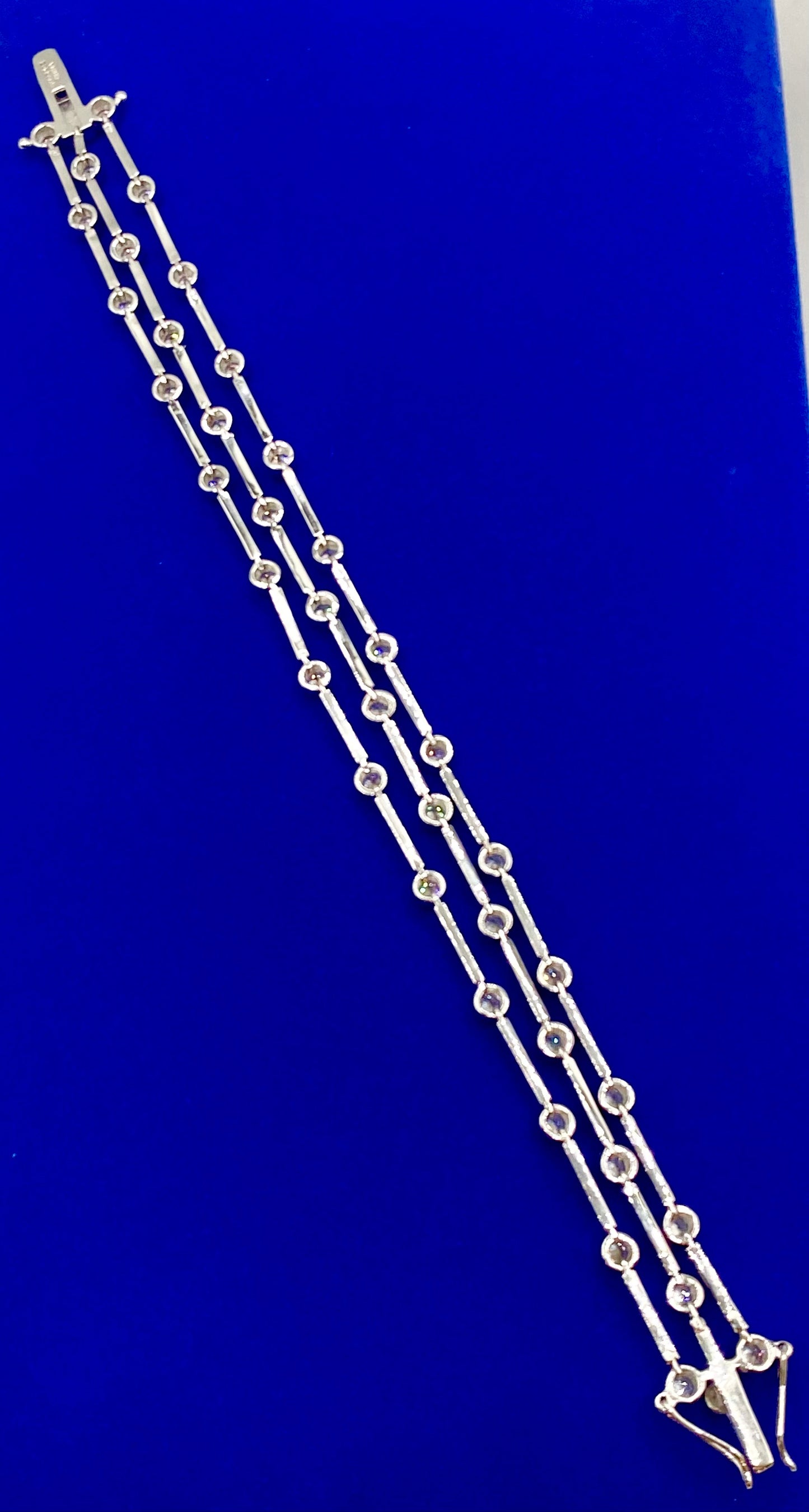 Sterling Silver CZ Multi Strand Tennis Bracelet