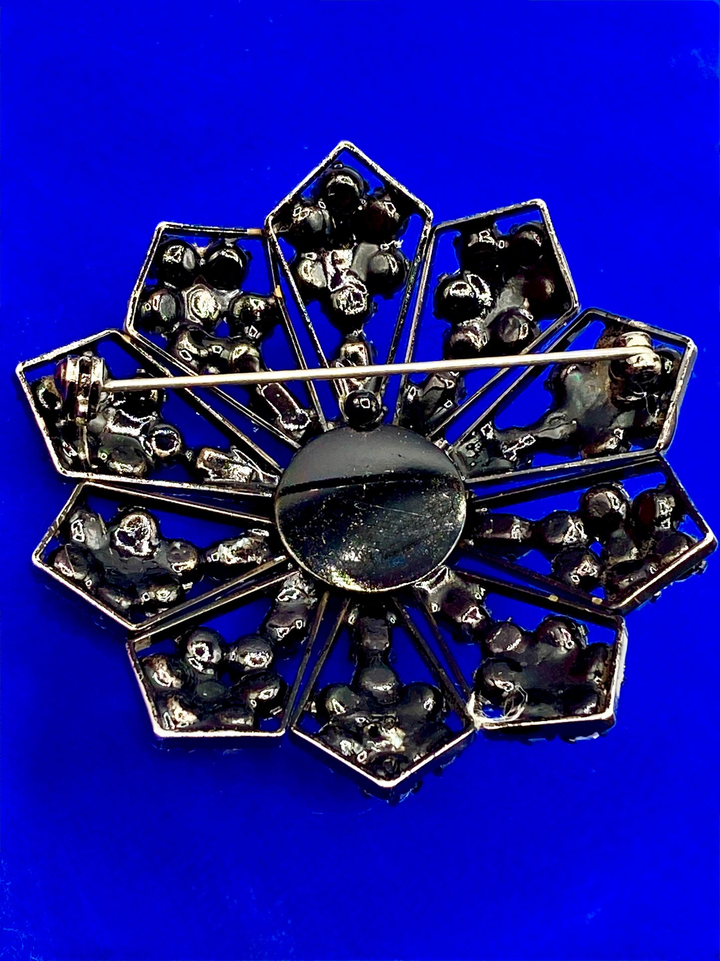 Vintage Clear Rhinestone Brooch