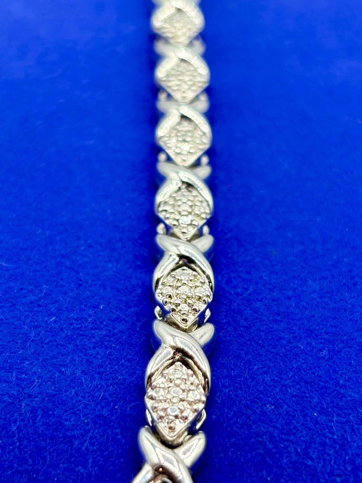 Sterling Silver Ross Simons Hugs & Kisses Tennis Bracelet
