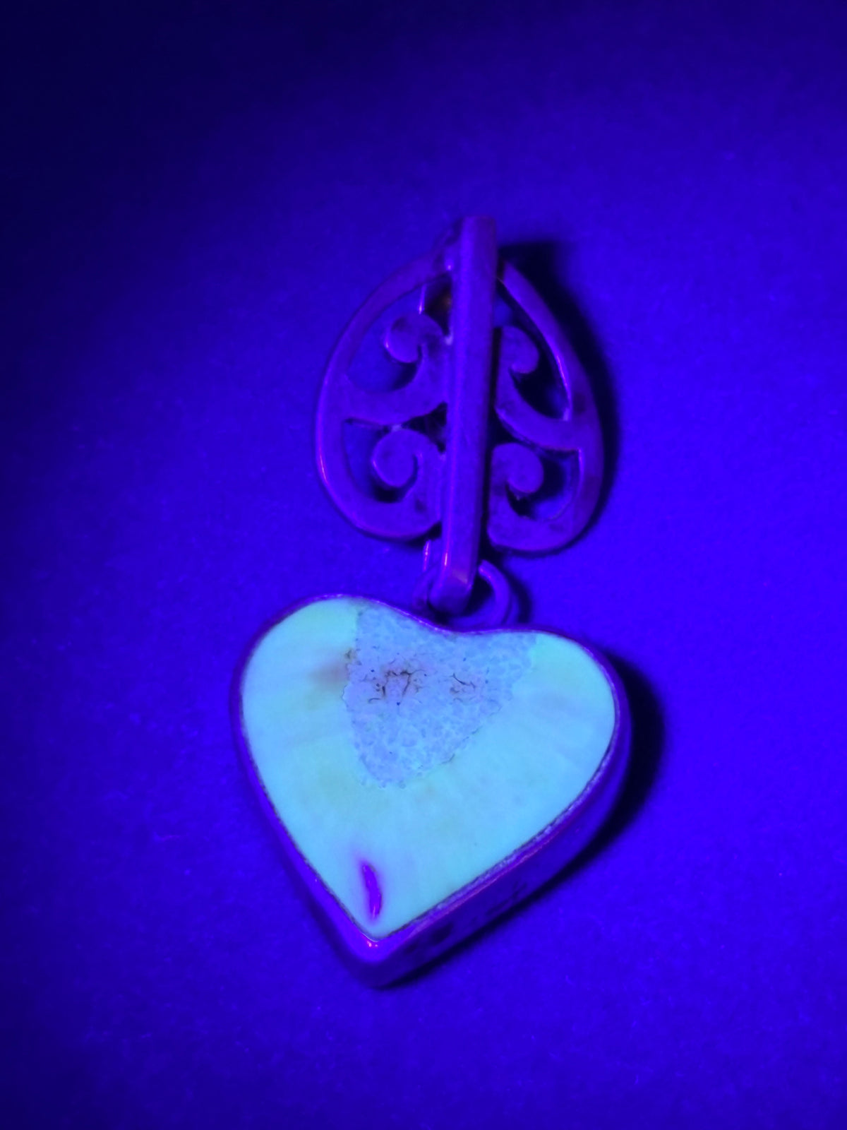 Sterling Silver Zealandia Stone Heart Pendant