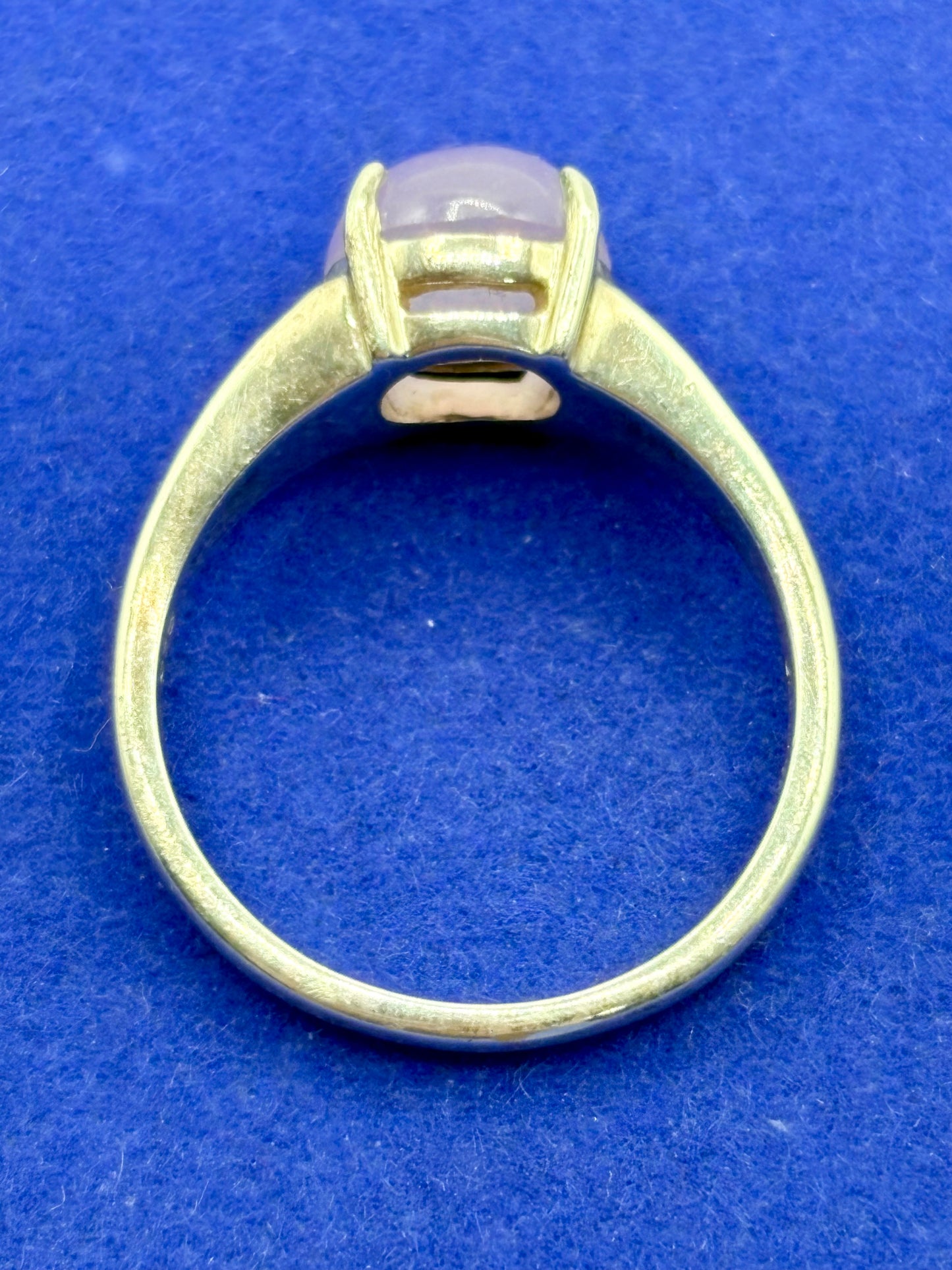 Sterling Silver CNA Purple Jade Ring