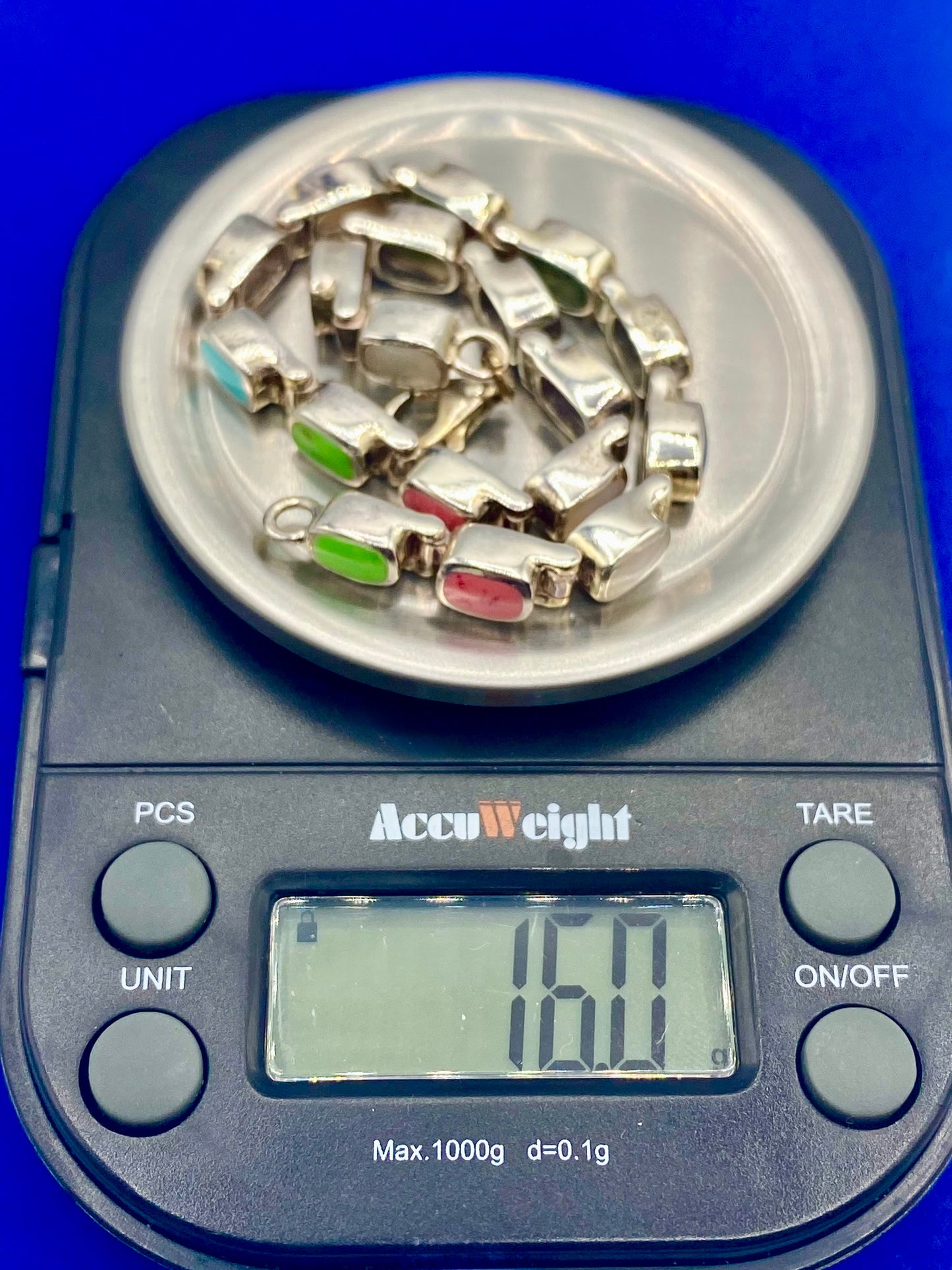 Sterling Silver Multi Gemstone Tennis Bracelet