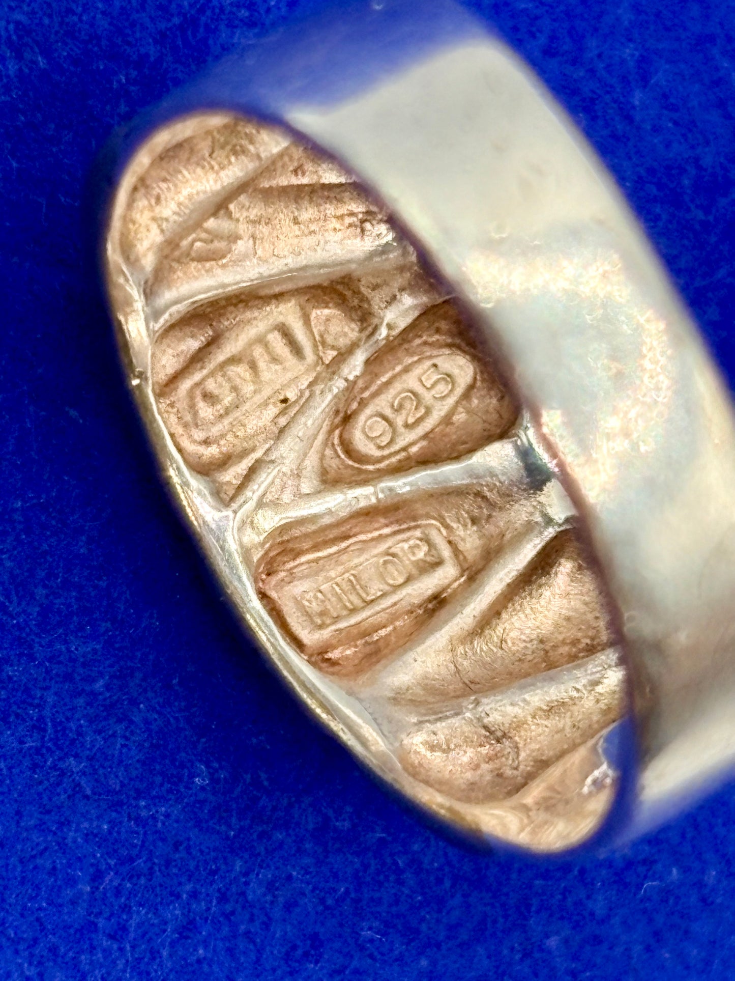 Vermeil & Sterling Silver Milor Italy Zig Zag Ring