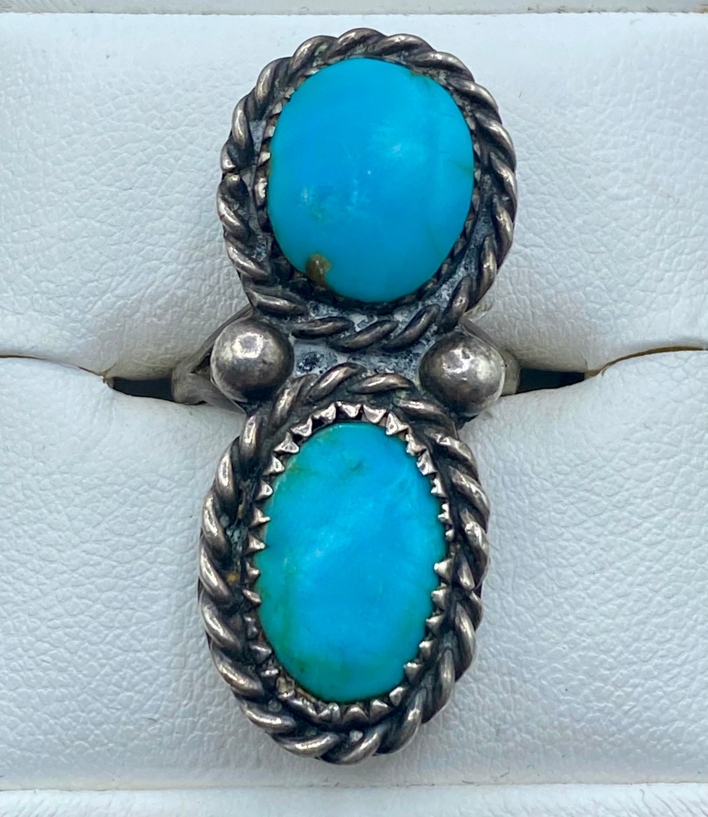 Sterling Silver Southwestern Native Turquoise Ring