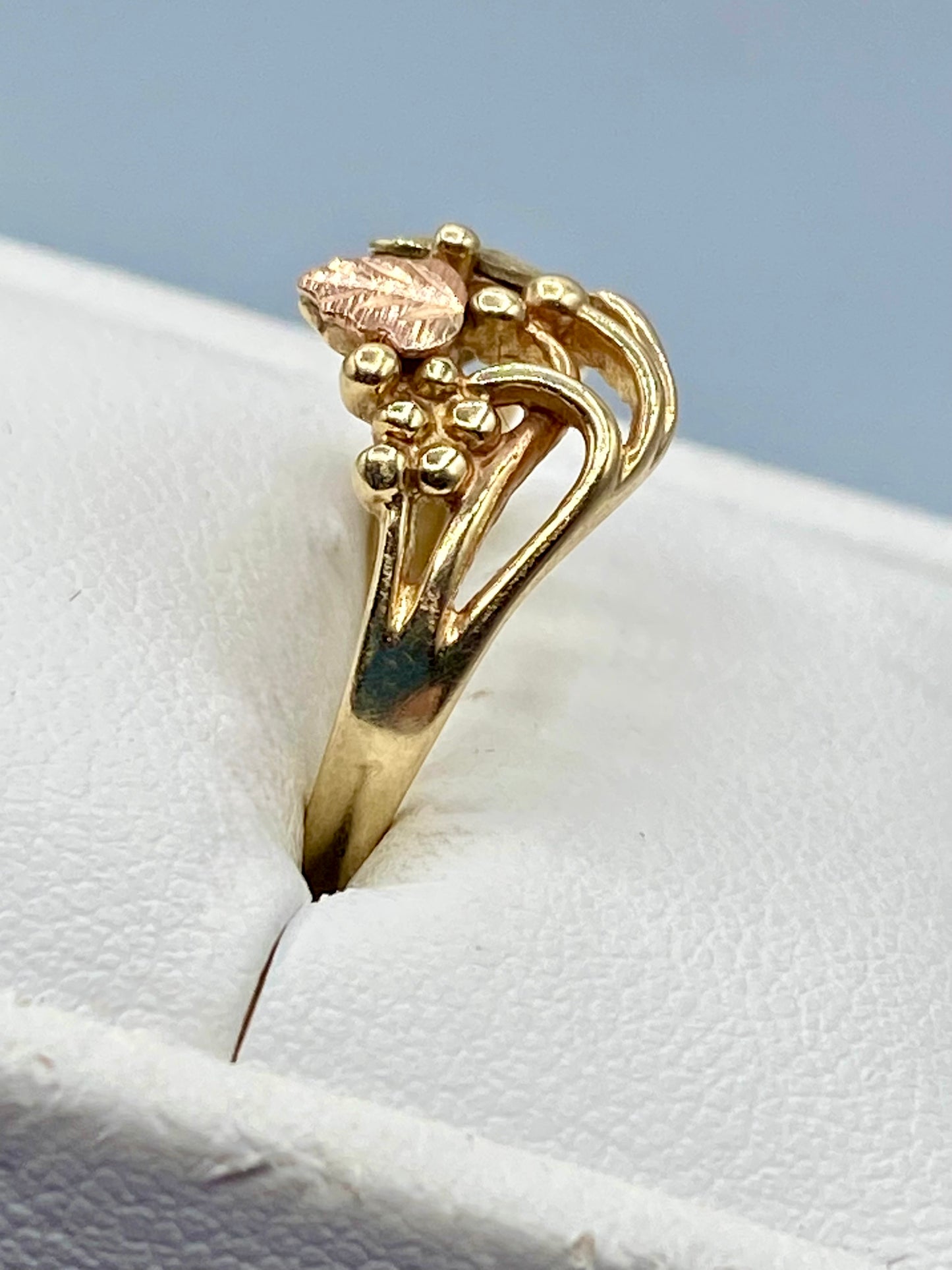 10K Solid Black Hills Gold Ring