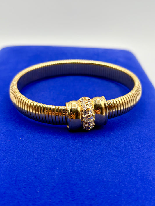 Gold Tone Joan Rivers Rhinestone Bracelet