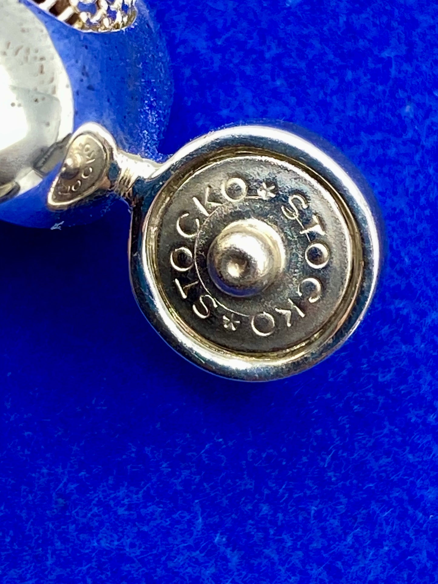 Joseph Esposito ESPO Sterling Silver Mesh Snap Pendant
