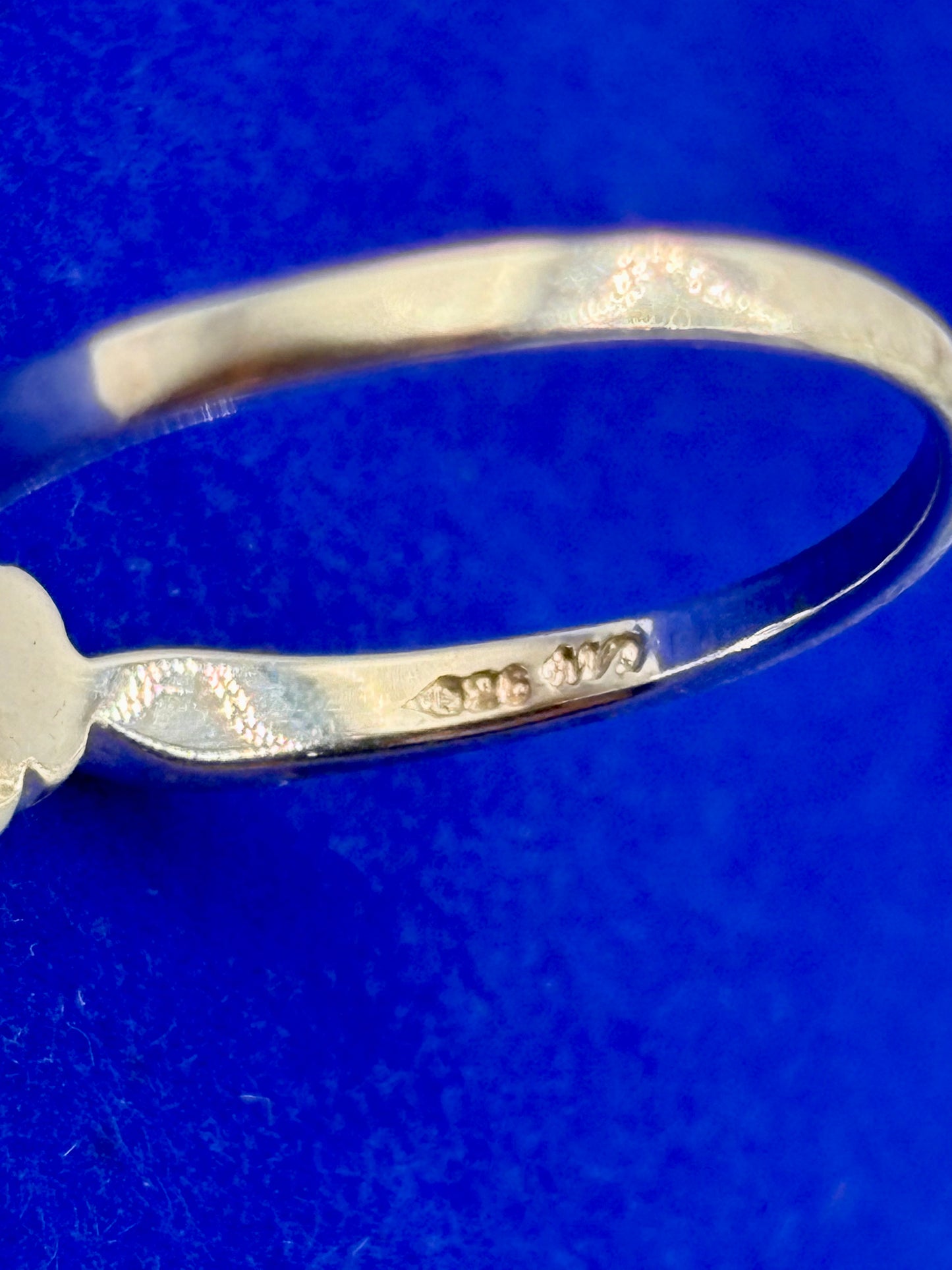 Sterling Silver Dainty Marcasite Floral Ring