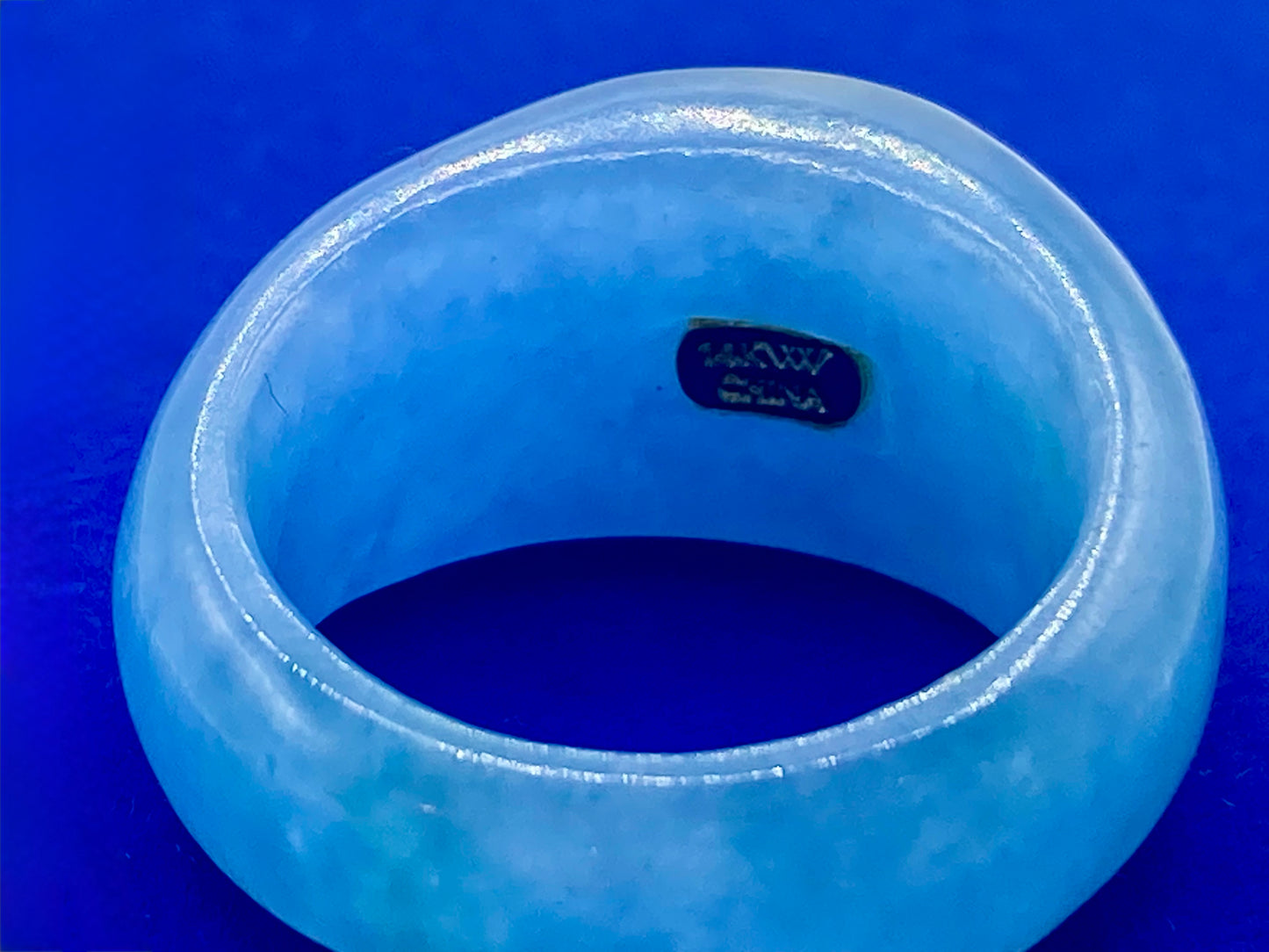 14K Blue Jade & Blue Topaz Cabochon Ring