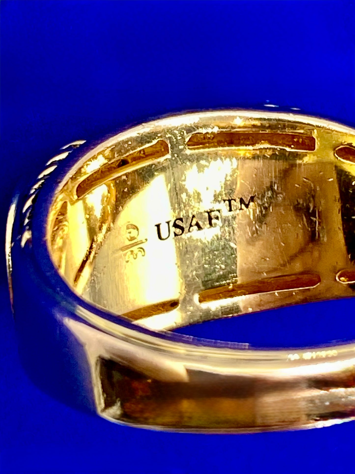 Danbury Mint “Freedom Isn’t Free” Gold Tone Ring