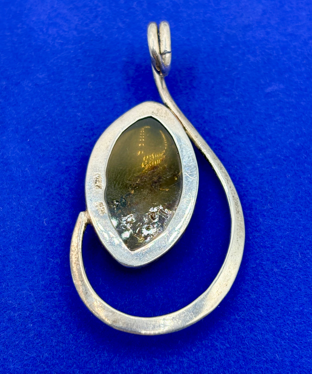 Sterling Silver Baltic Amber Pendant