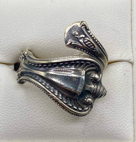 Vintage Towle 925 Sterling Silver Spoon Wrap Ring