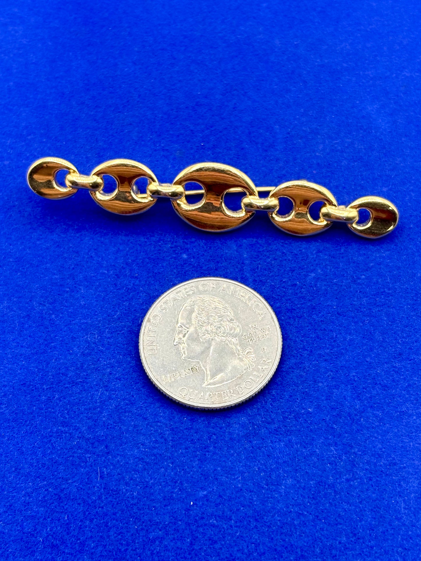 Vintage Gold Tone Monet Brooch