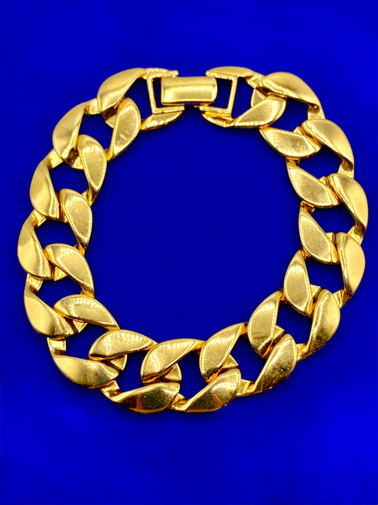 Vintage Gold Tone Monet Link Bracelet