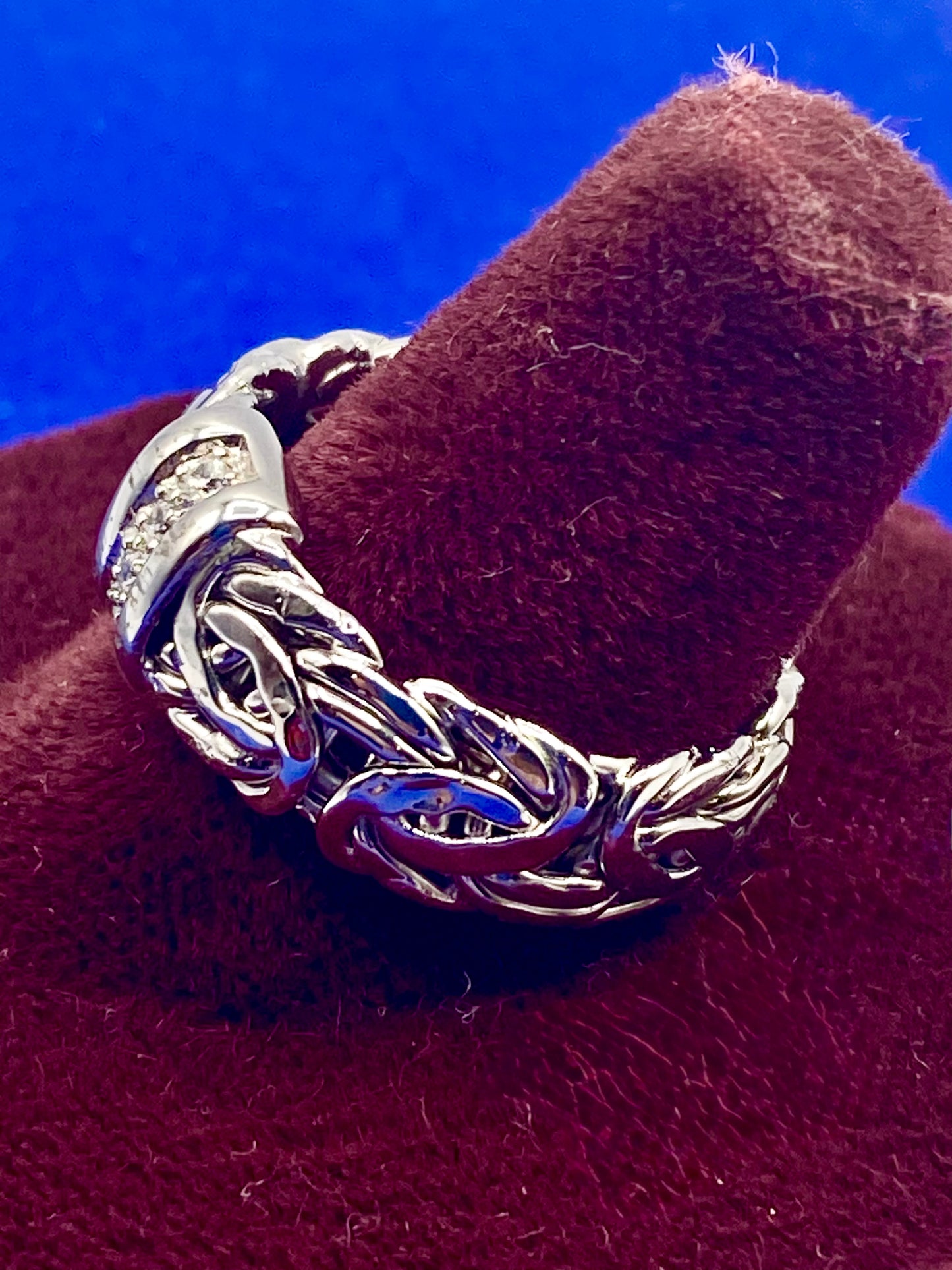 Sterling Silver AK Turkey Byzantine CZ Ring