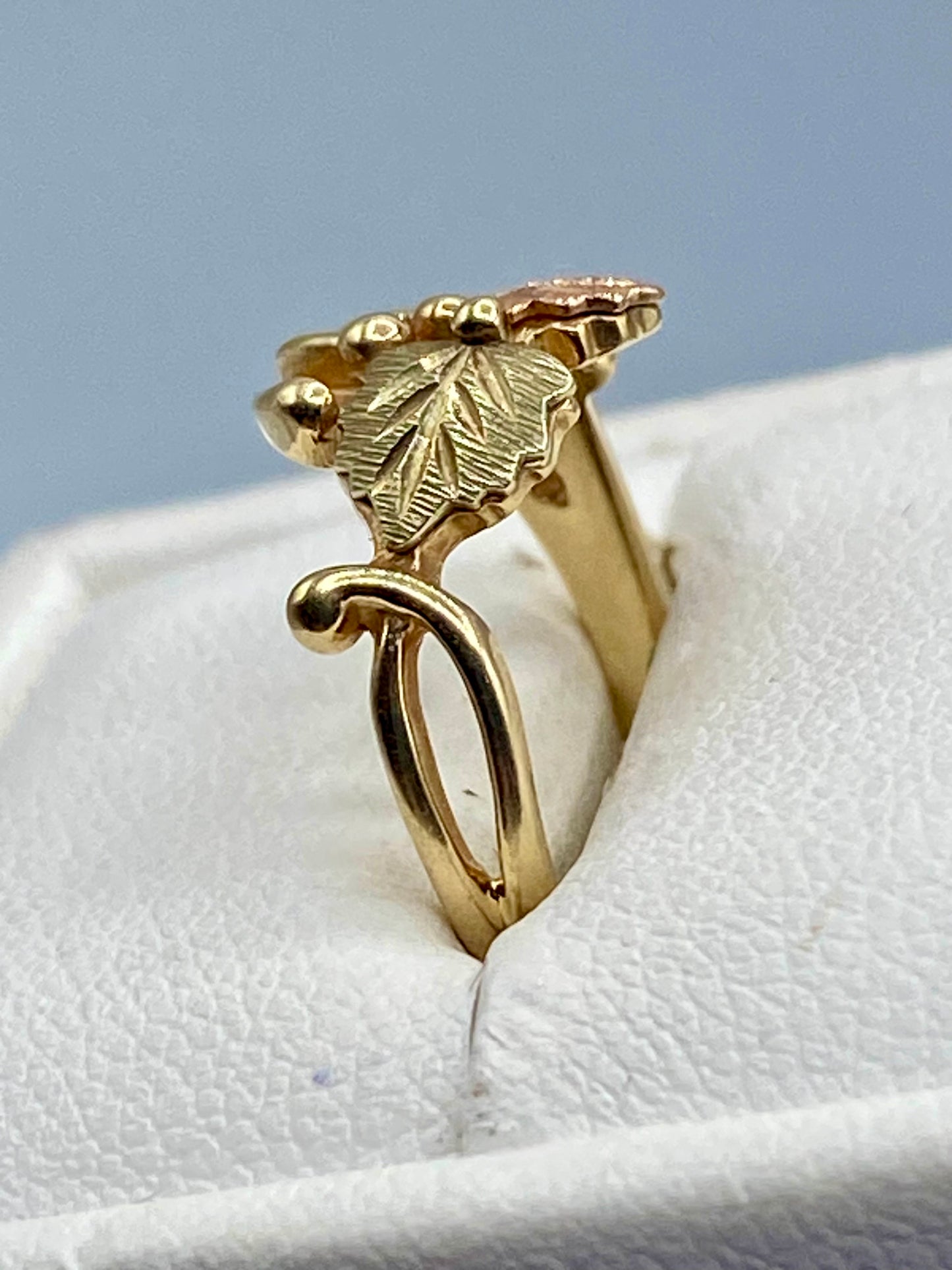 10K Solid Black Hills Gold Ring