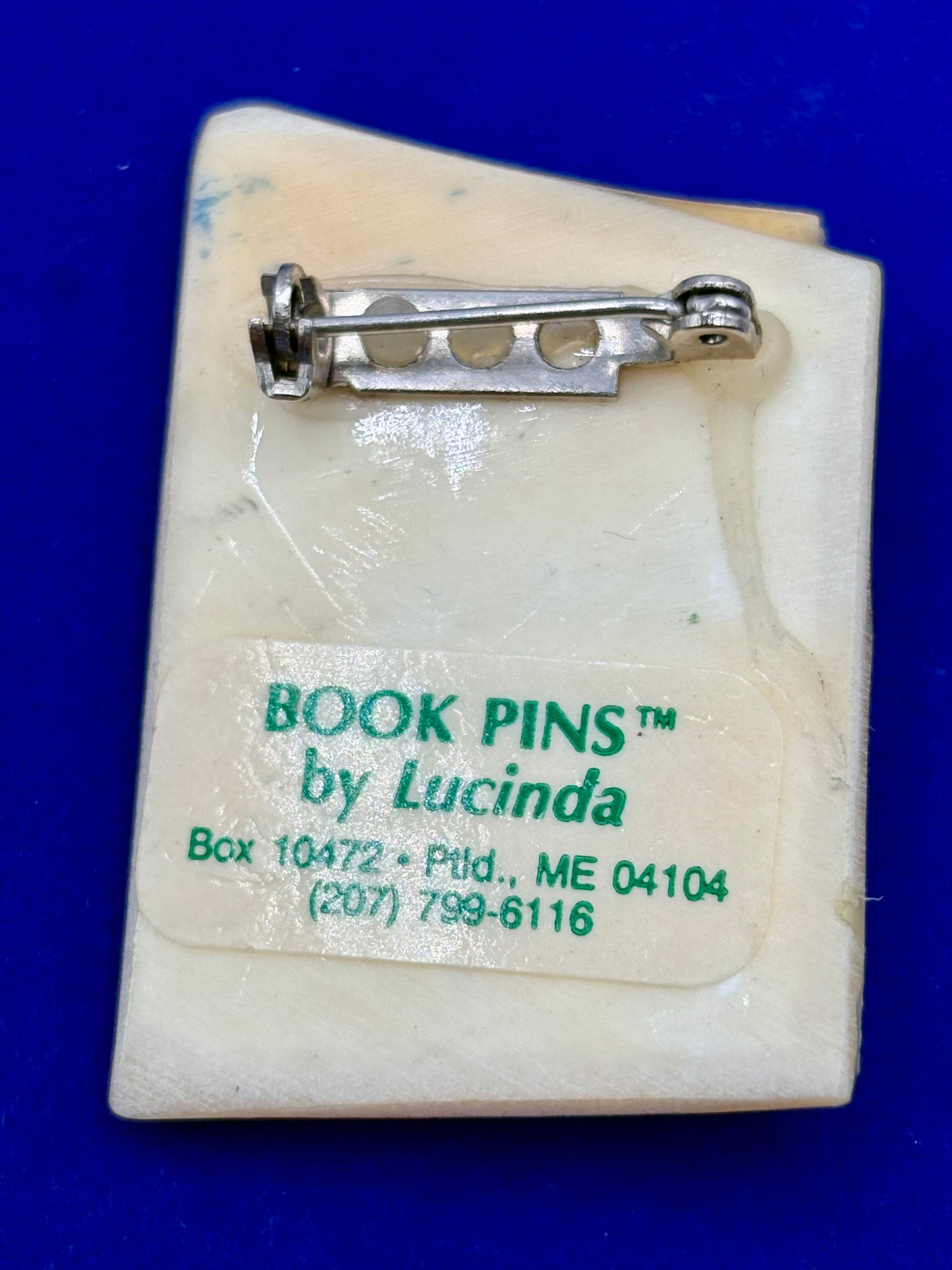 Book Pin by Lucinda