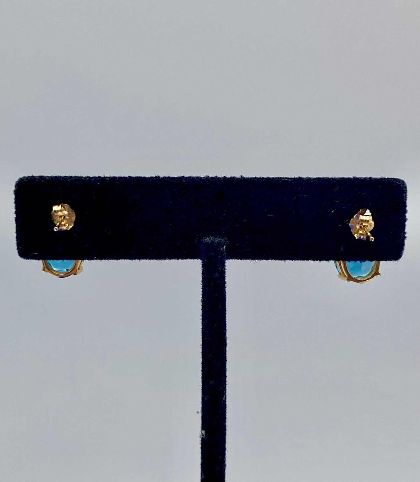 14K Gold Topaz Earrings