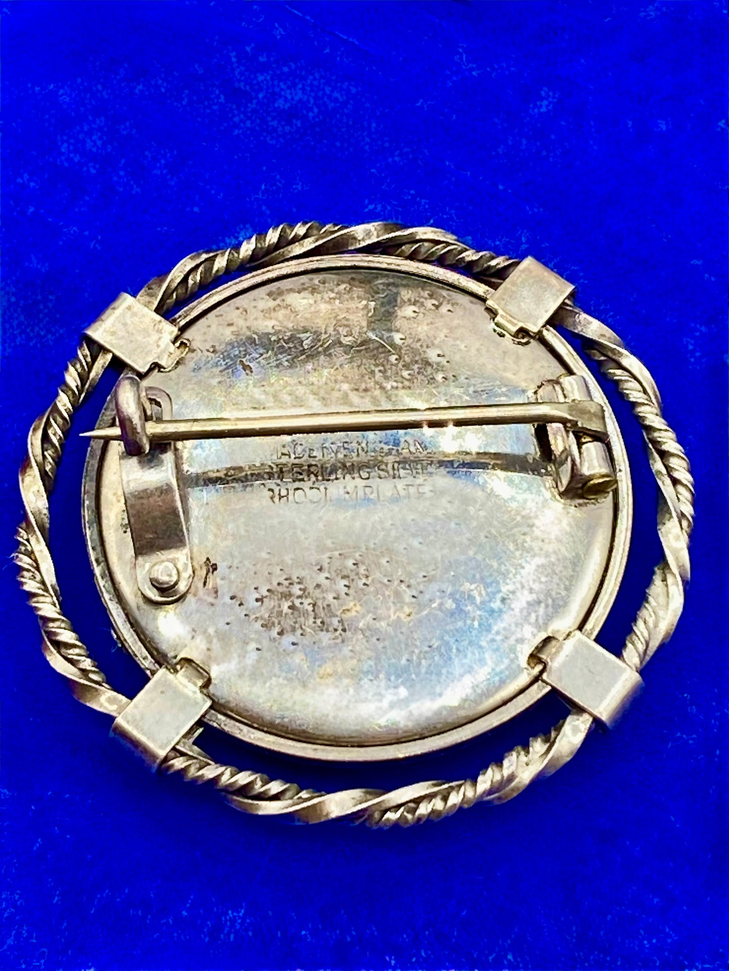 Rhodium Plating & Sterling Silver Brooch “The Laughing Cavalier After Franz Hals England”