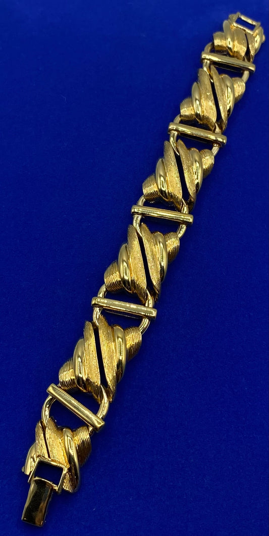 Monet Gold Tone Link Bracelet
