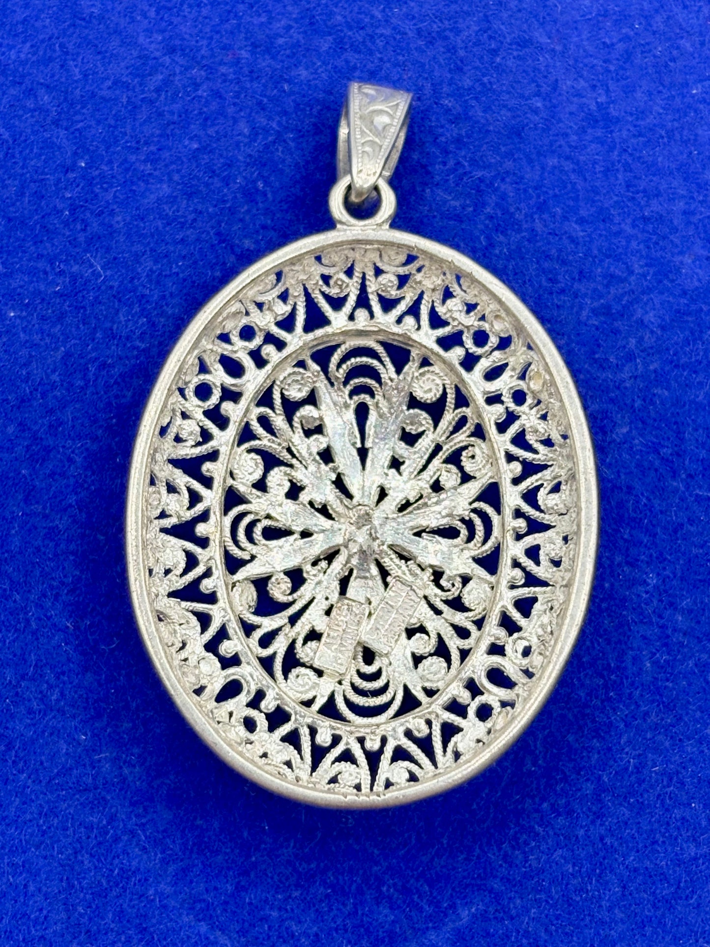 Sterling Silver Filigree Alice Caviness Pendant