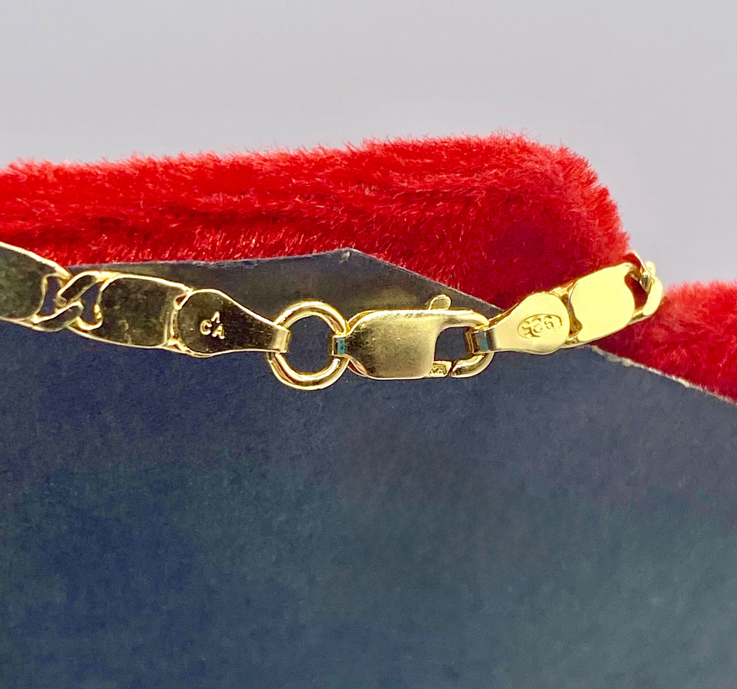 Sterling Silver Vermeil Fancy Link Chain Necklace