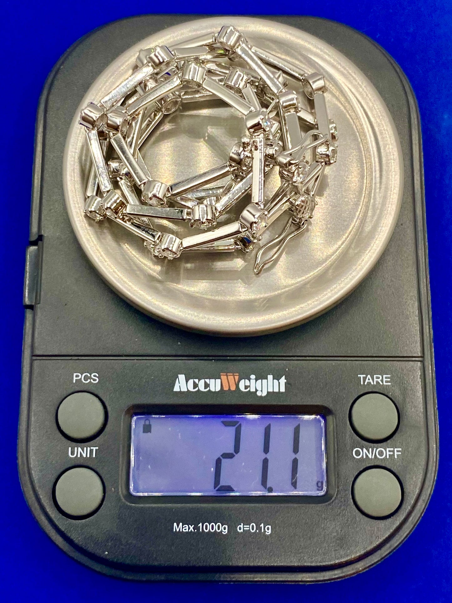 Sterling Silver CZ Multi Strand Tennis Bracelet
