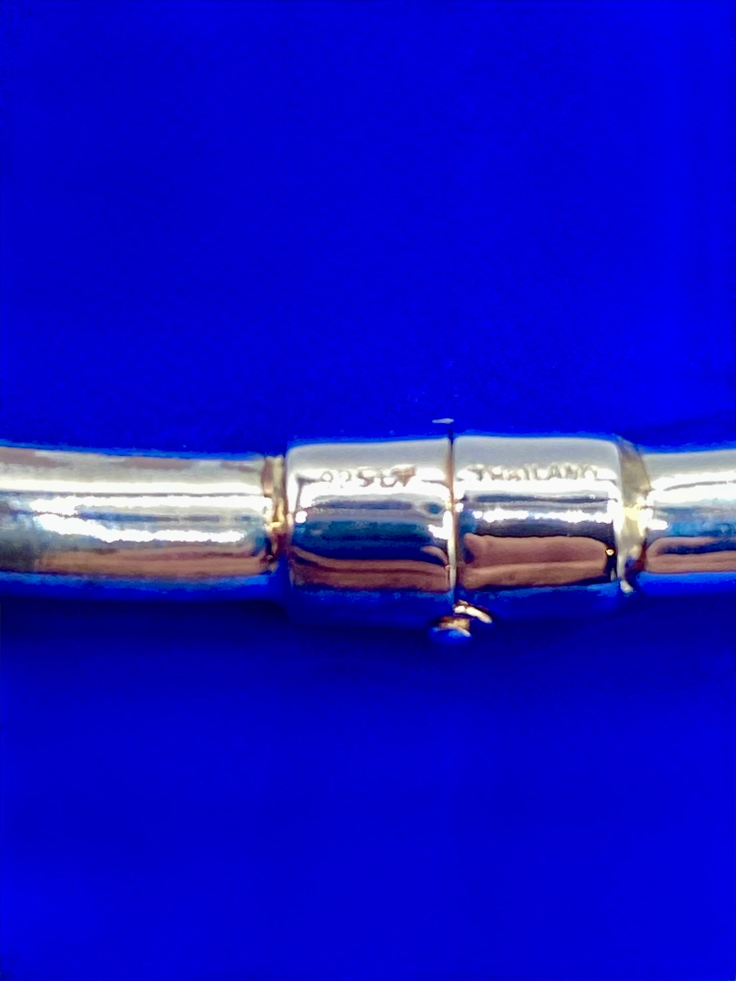 Sterling Silver Teardrop Turquoise Hinged Bangle Bracelet