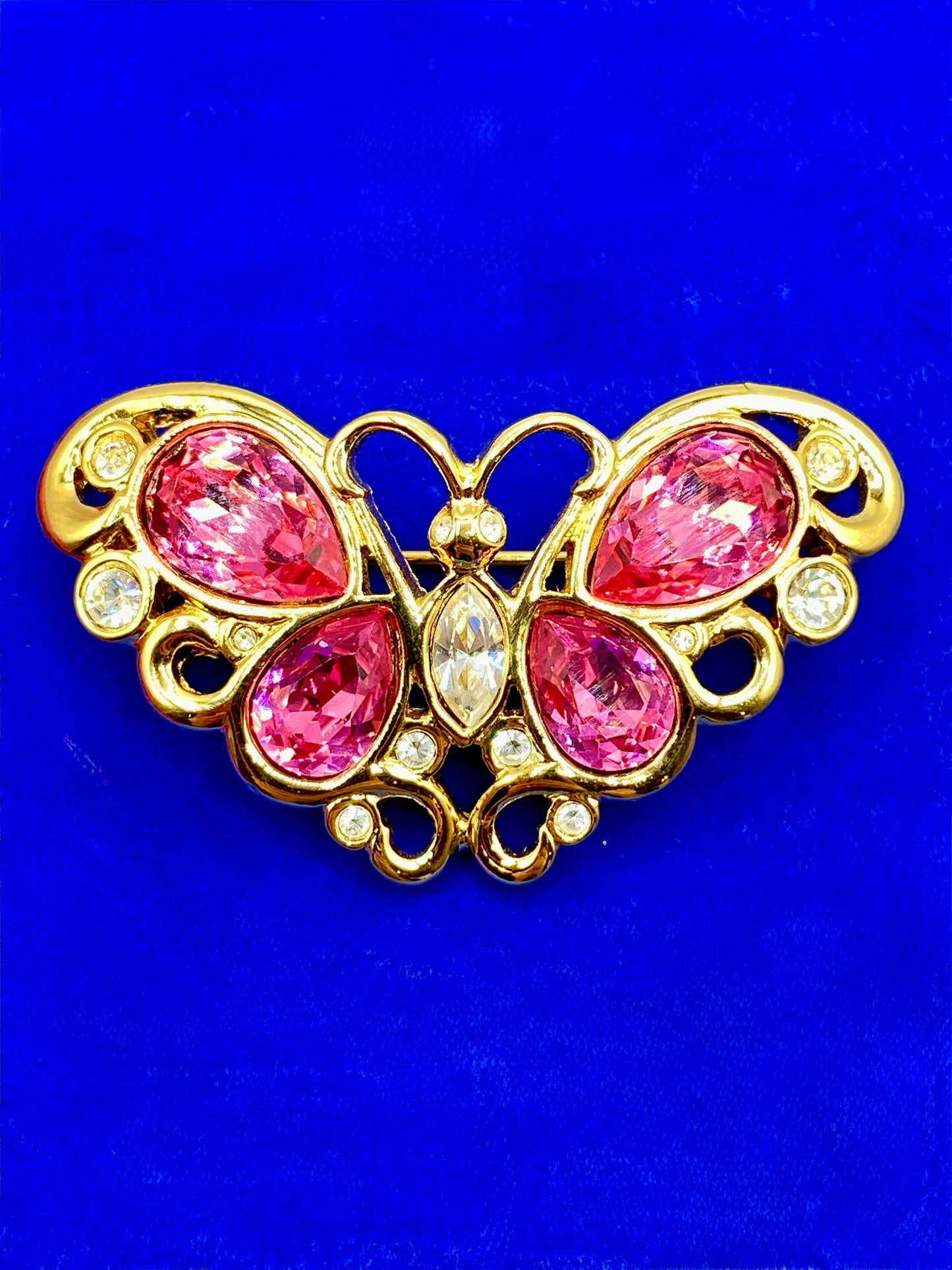 Swarovski Crystal Butterfly Brooch