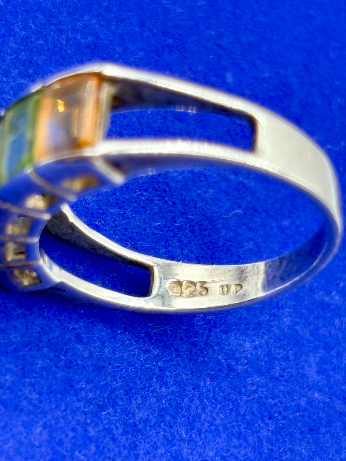 Sterling Silver Multi Gemstone Ring