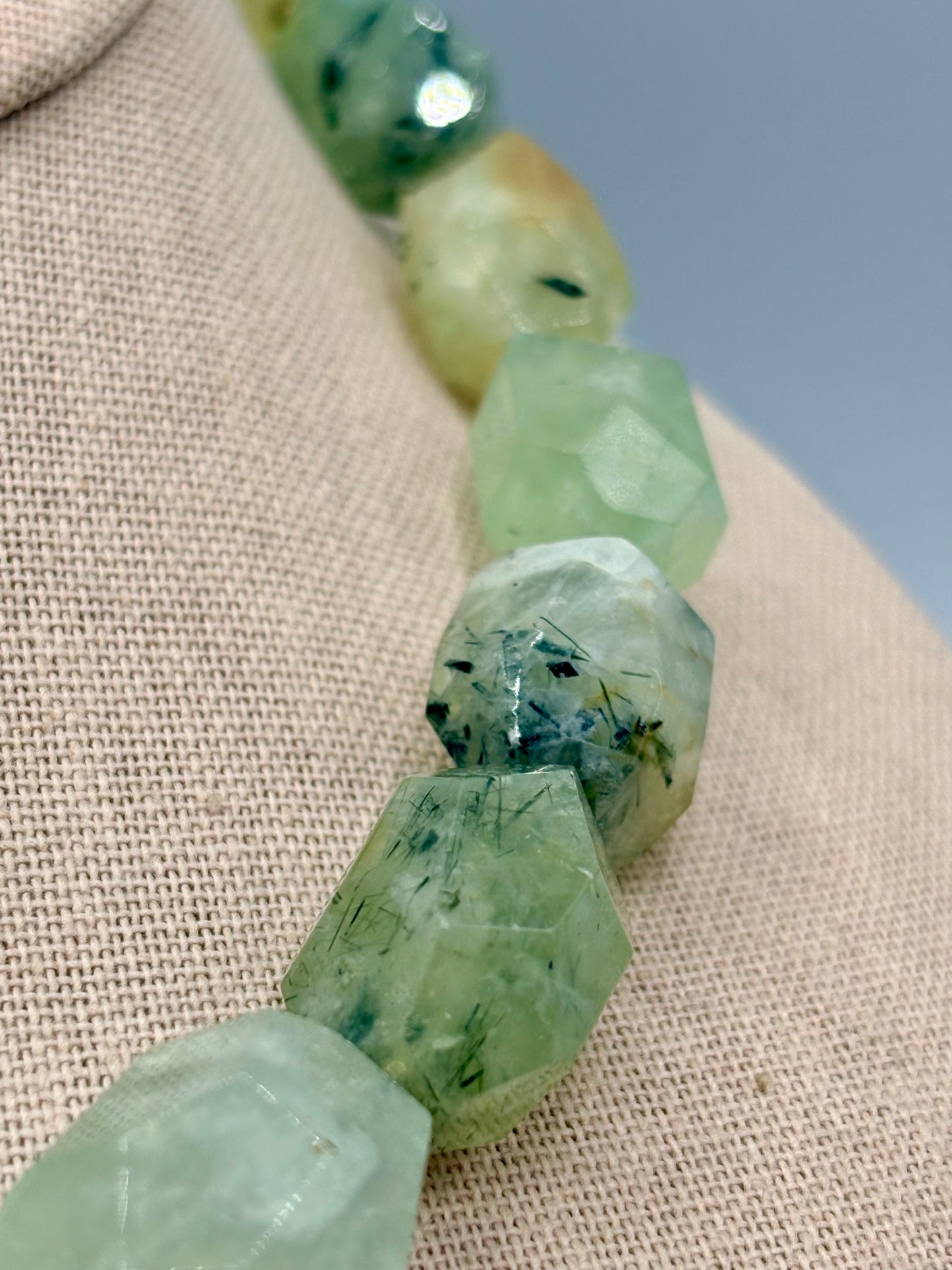 Ann Ashley Prehnite Stone Necklace