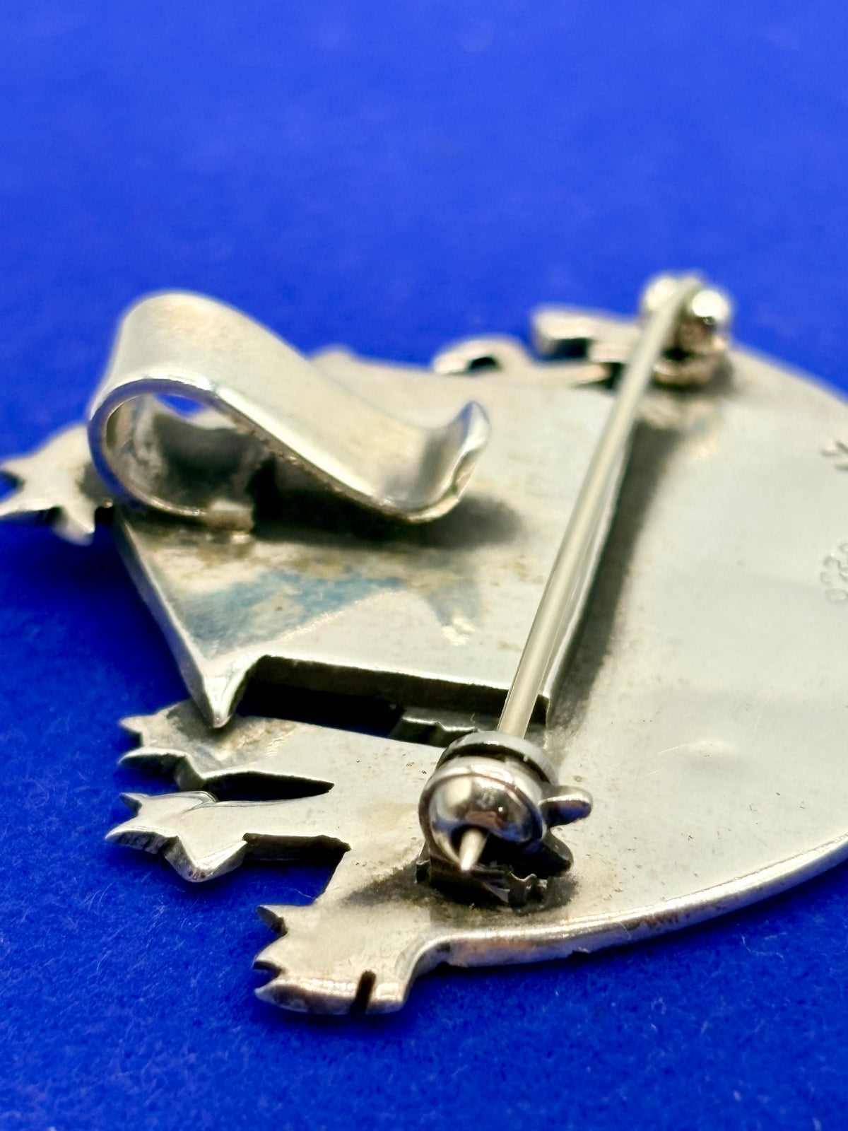 Vintage Sterling Silver Taxco Noah's Ark Animal Boat Brooch