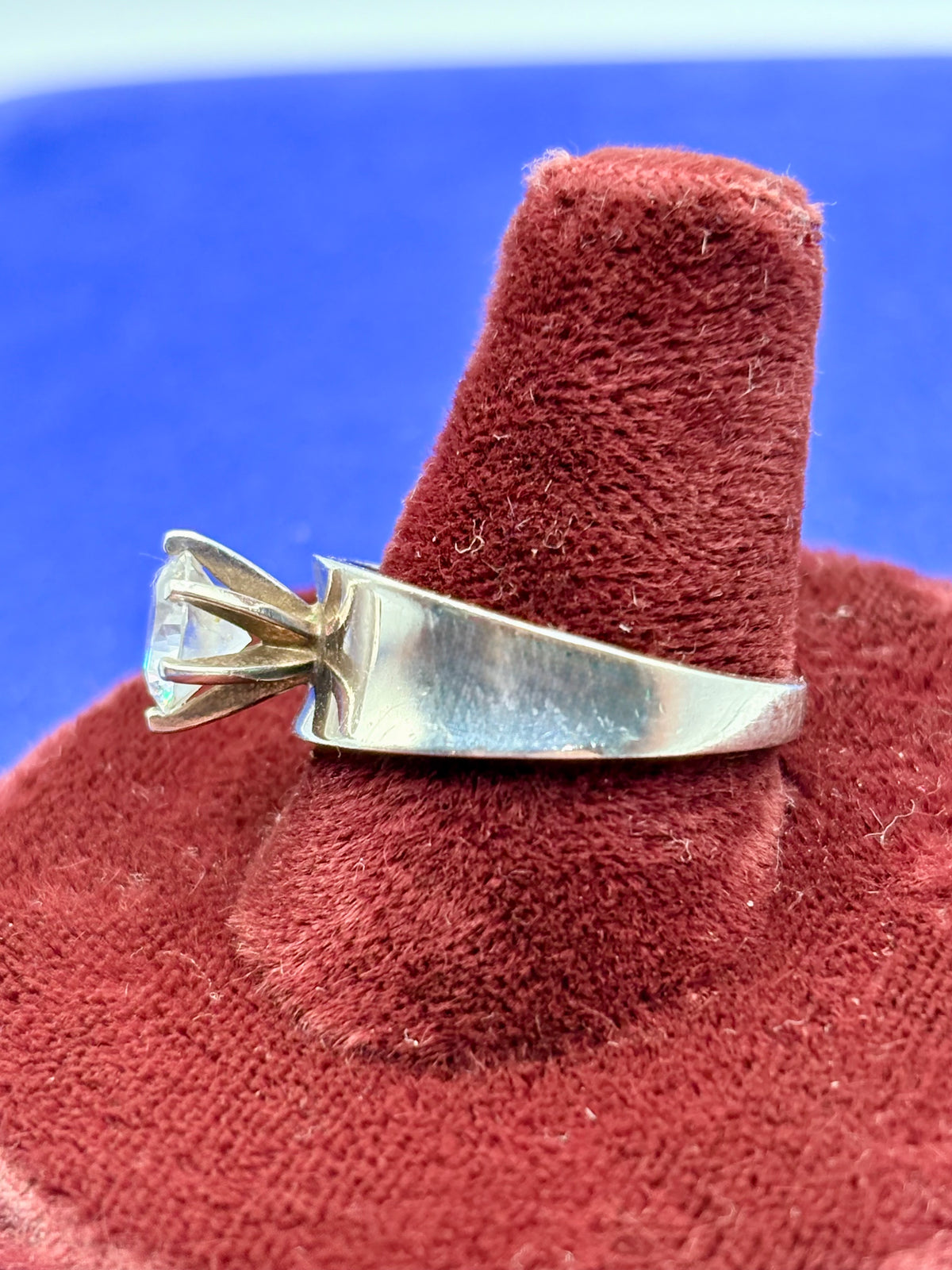 Sterling Silver Solitaire Style CZ Ring