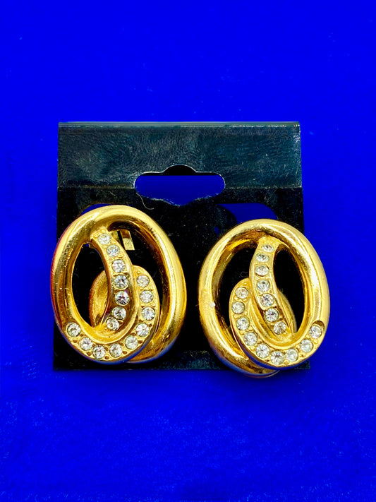 Vintage Christian Dior Crystal Earrings