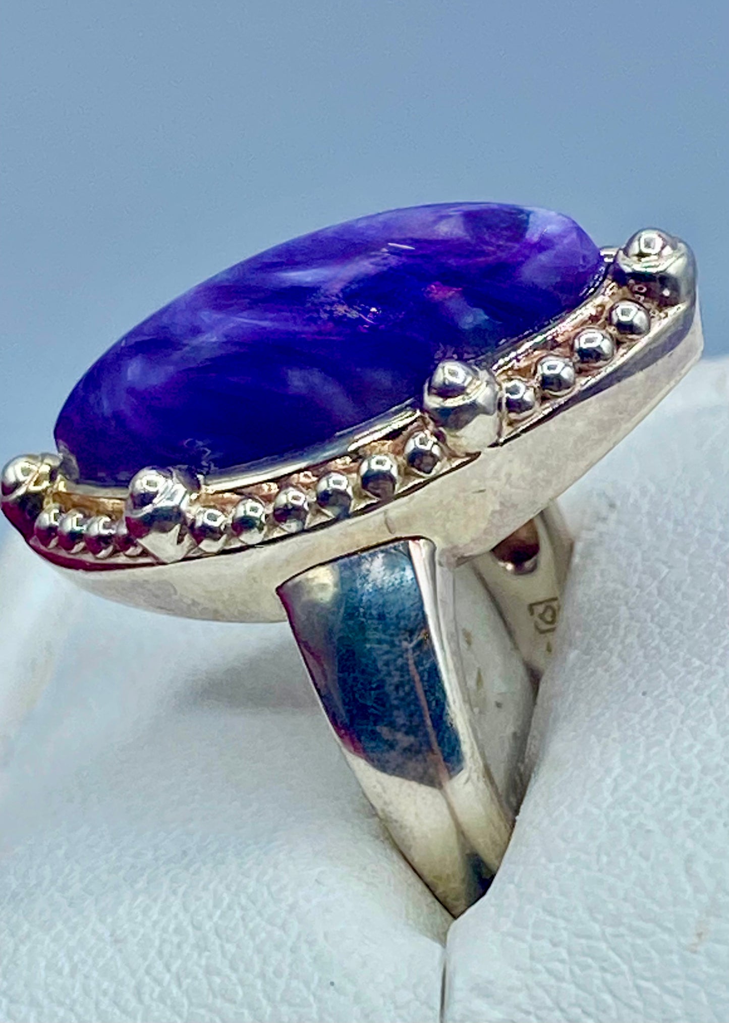 Sterling Silver Charoite Ring