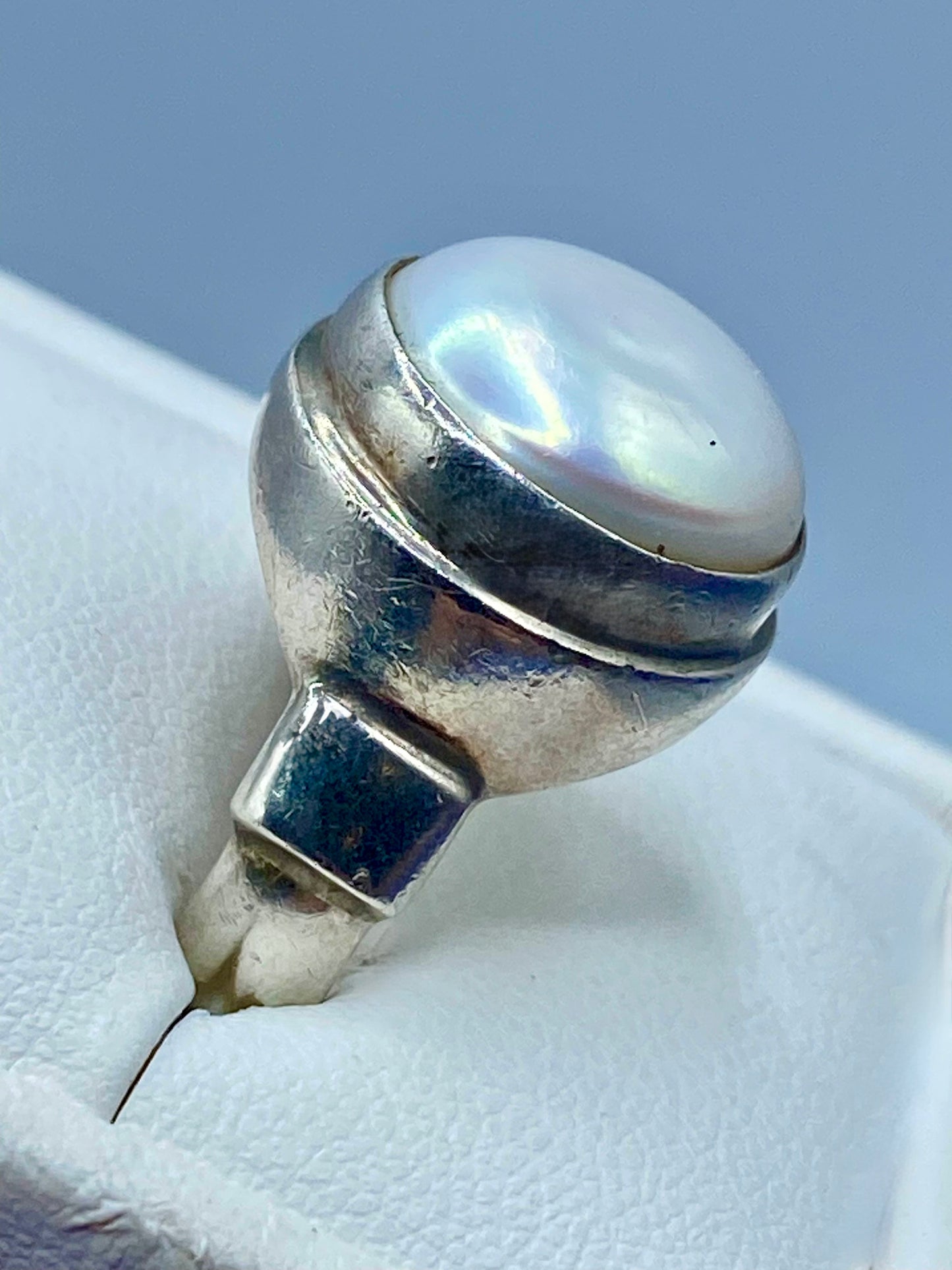 Sterling Silver SARDA Pearl Ring