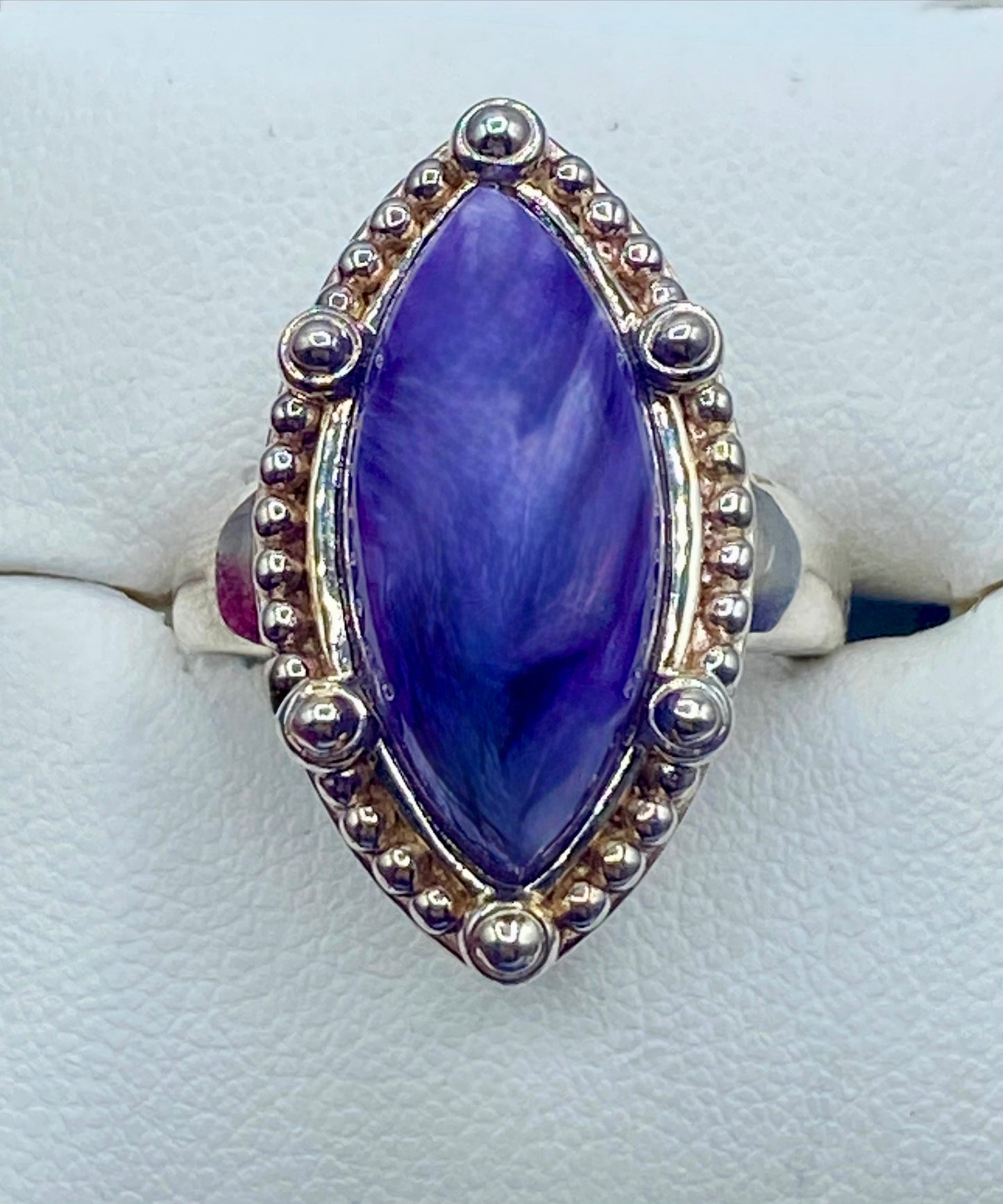 Sterling Silver Charoite Ring