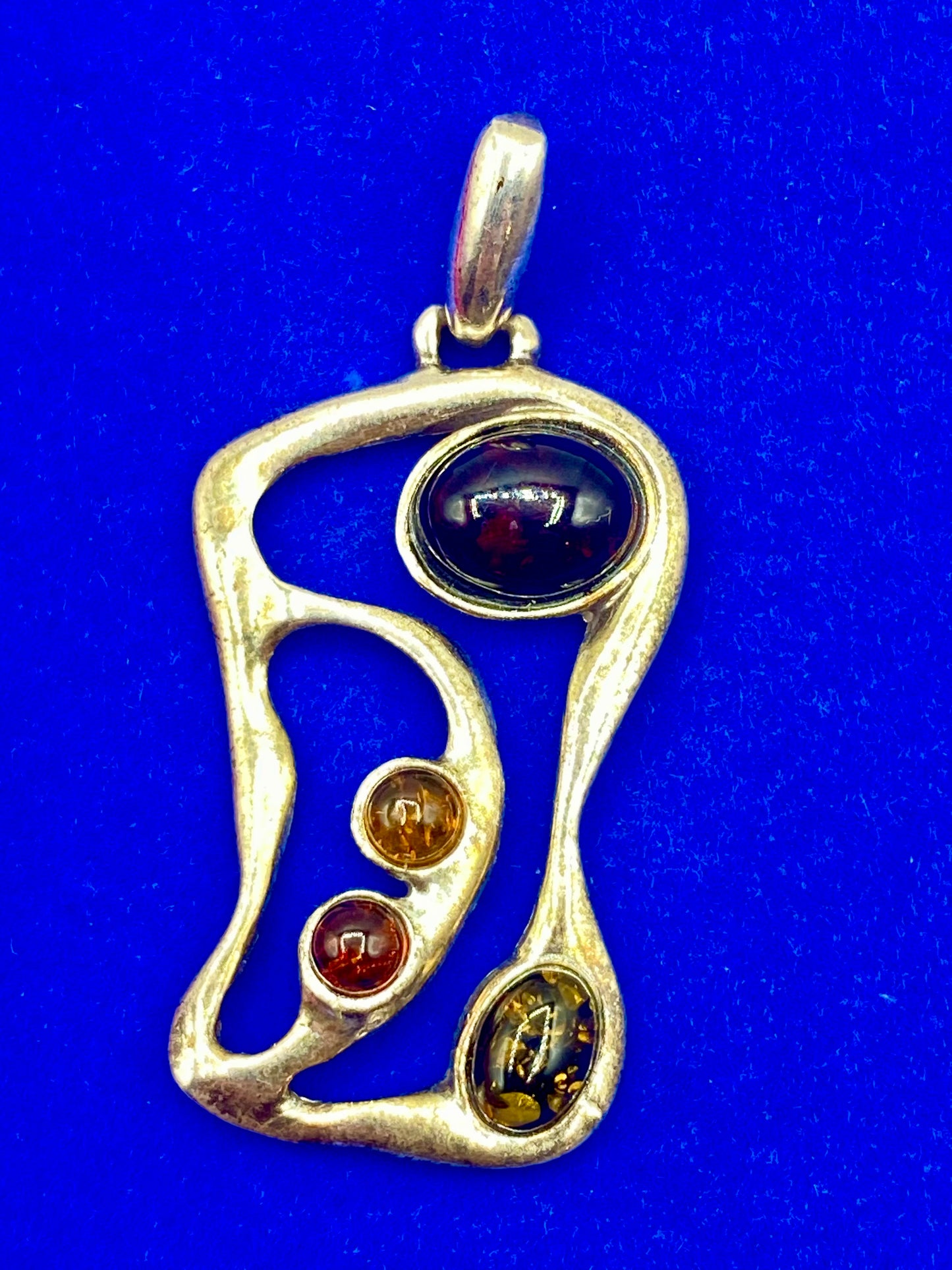 Sterling Silver Baltic Amber Pendant