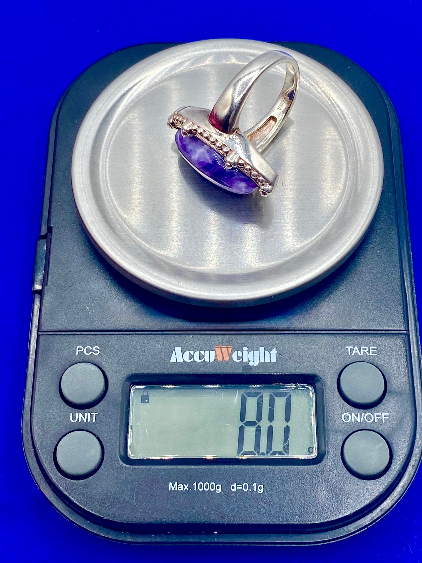 Sterling Silver Charoite Ring