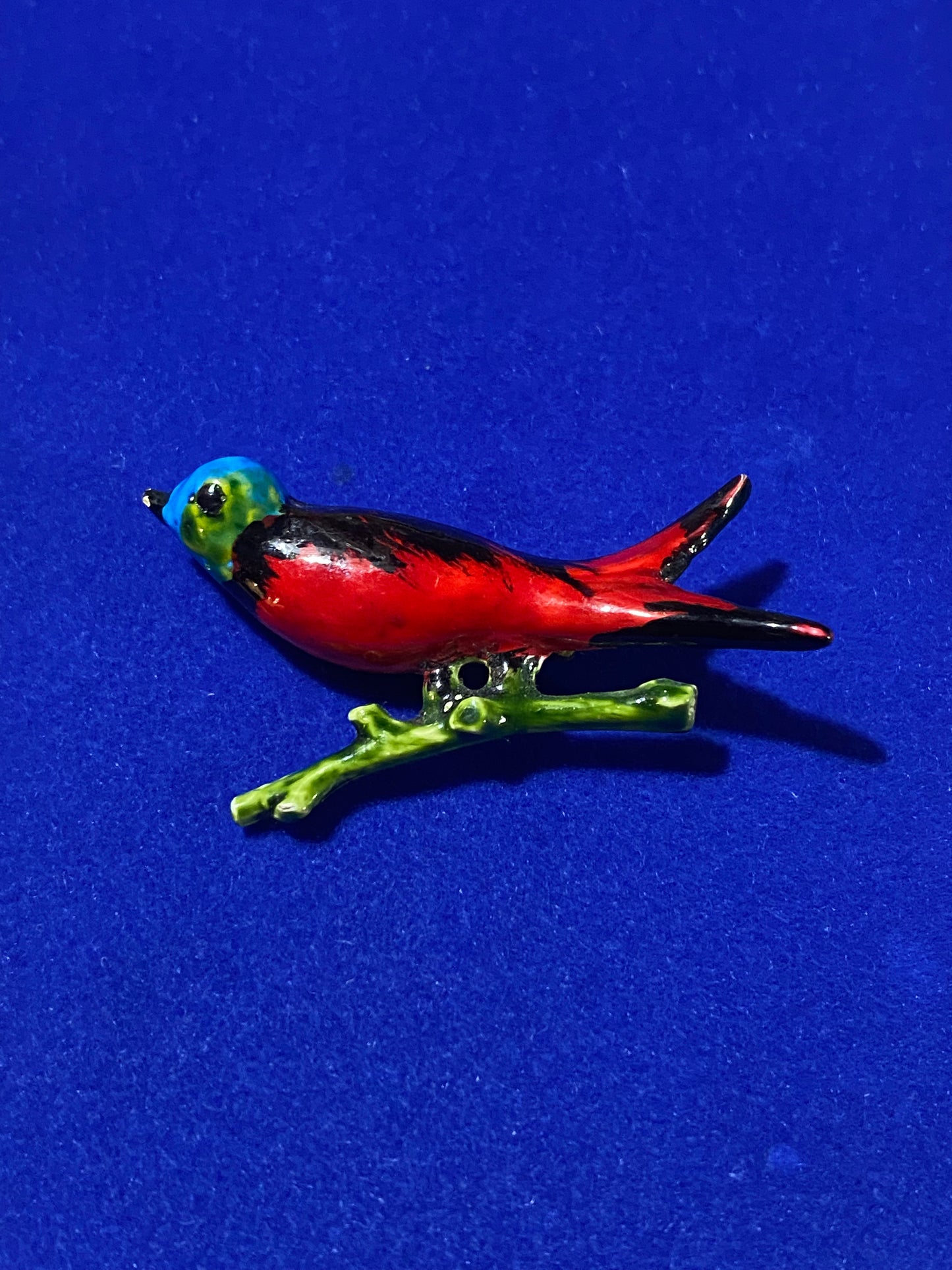 Vintage Orginal By Robert Enameled Bird Brooch