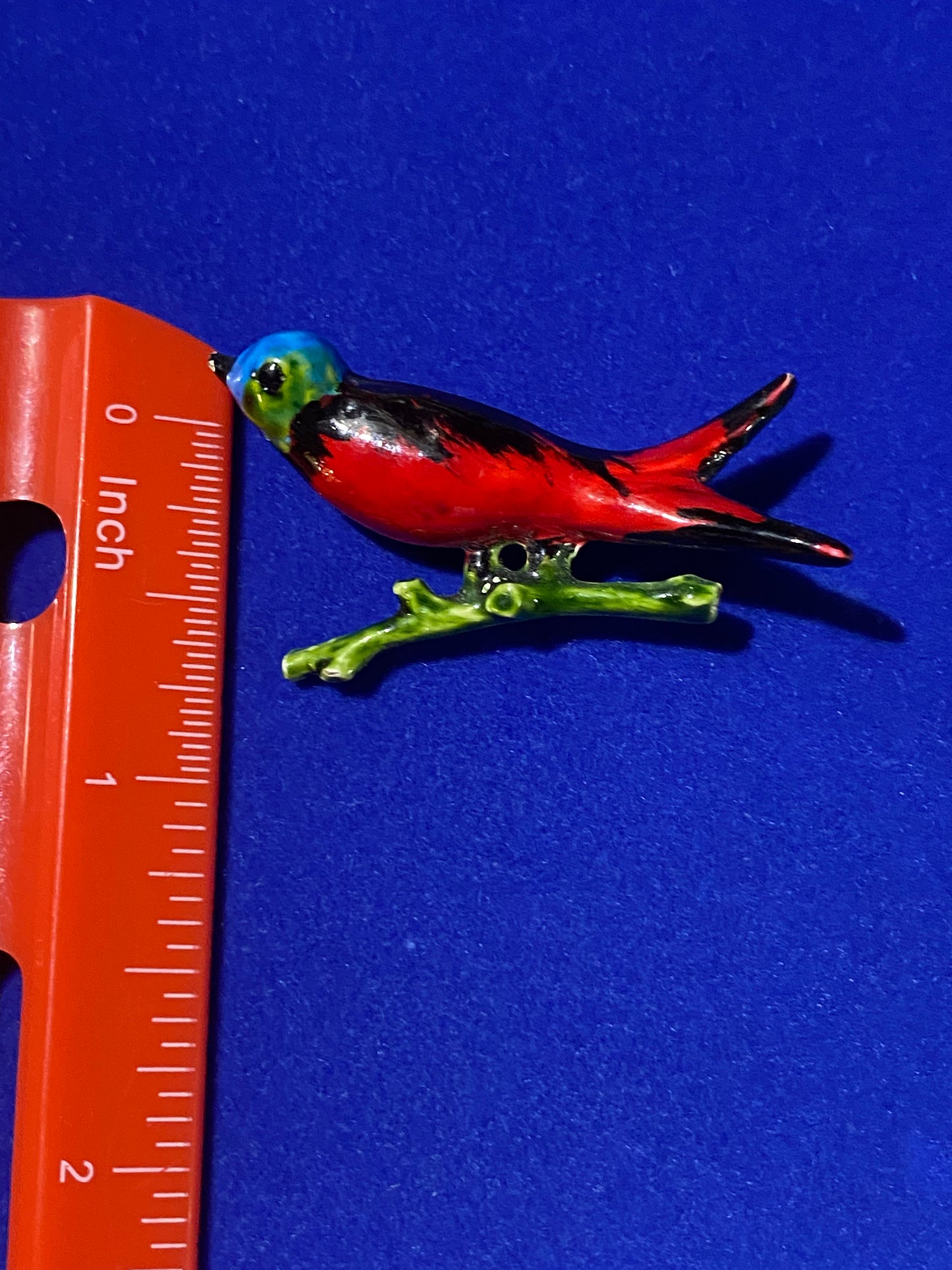 Vintage Orginal By Robert Enameled Bird Brooch