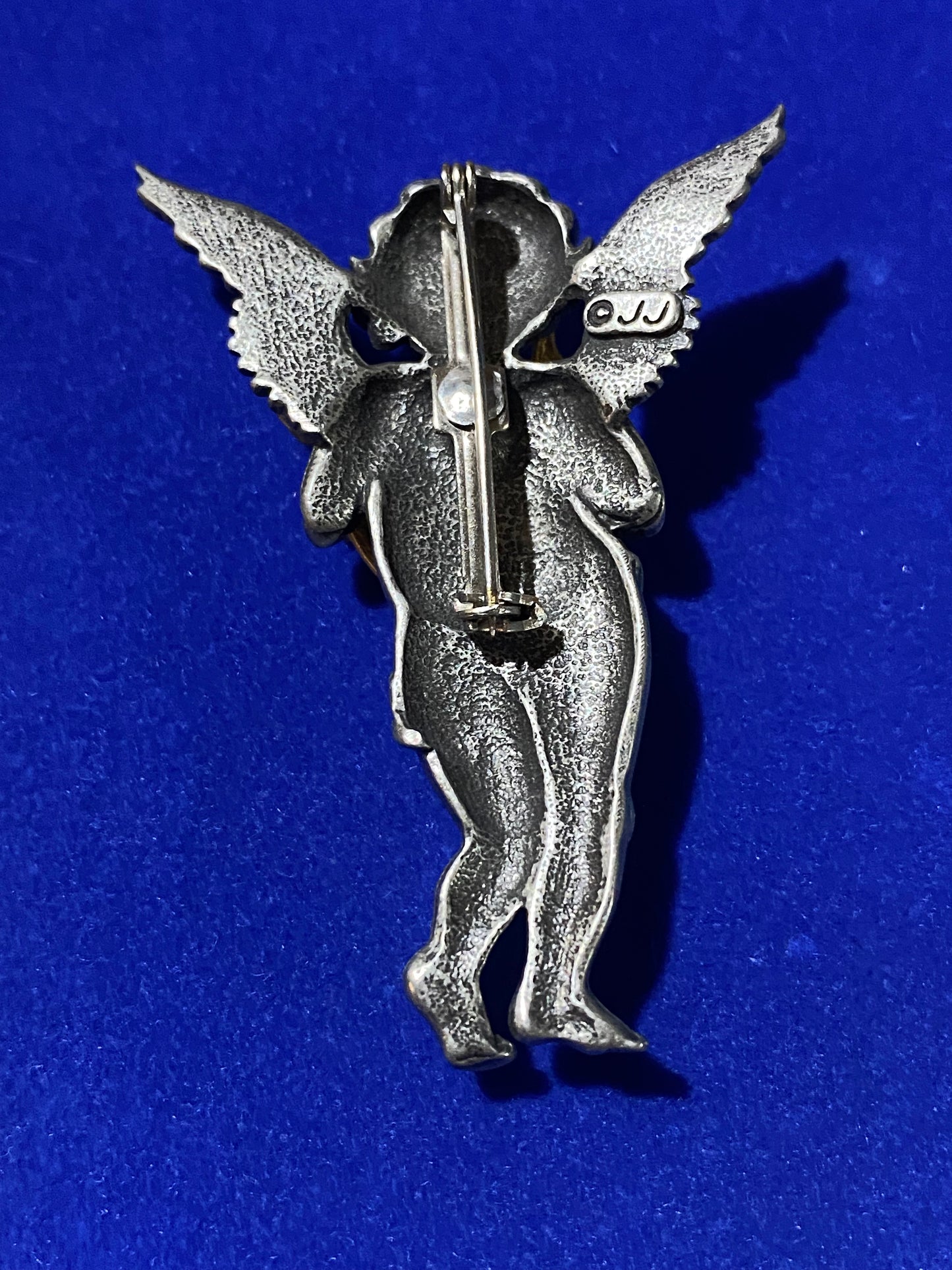 JJ Cherub Brooch