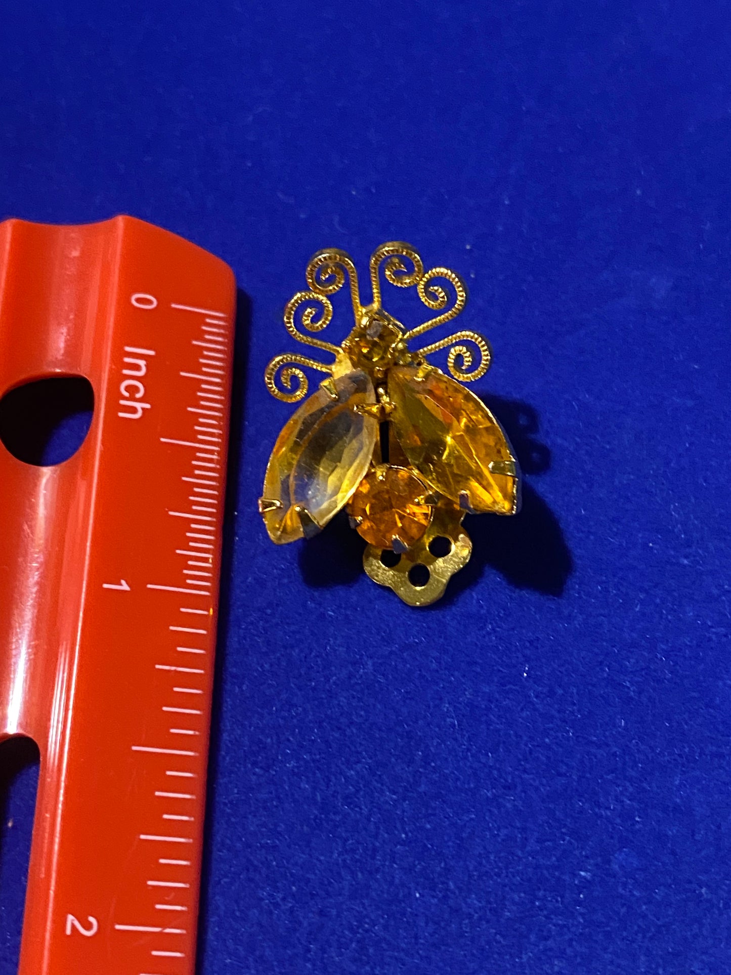 Vintage Rhinestone Bug Clip Ons