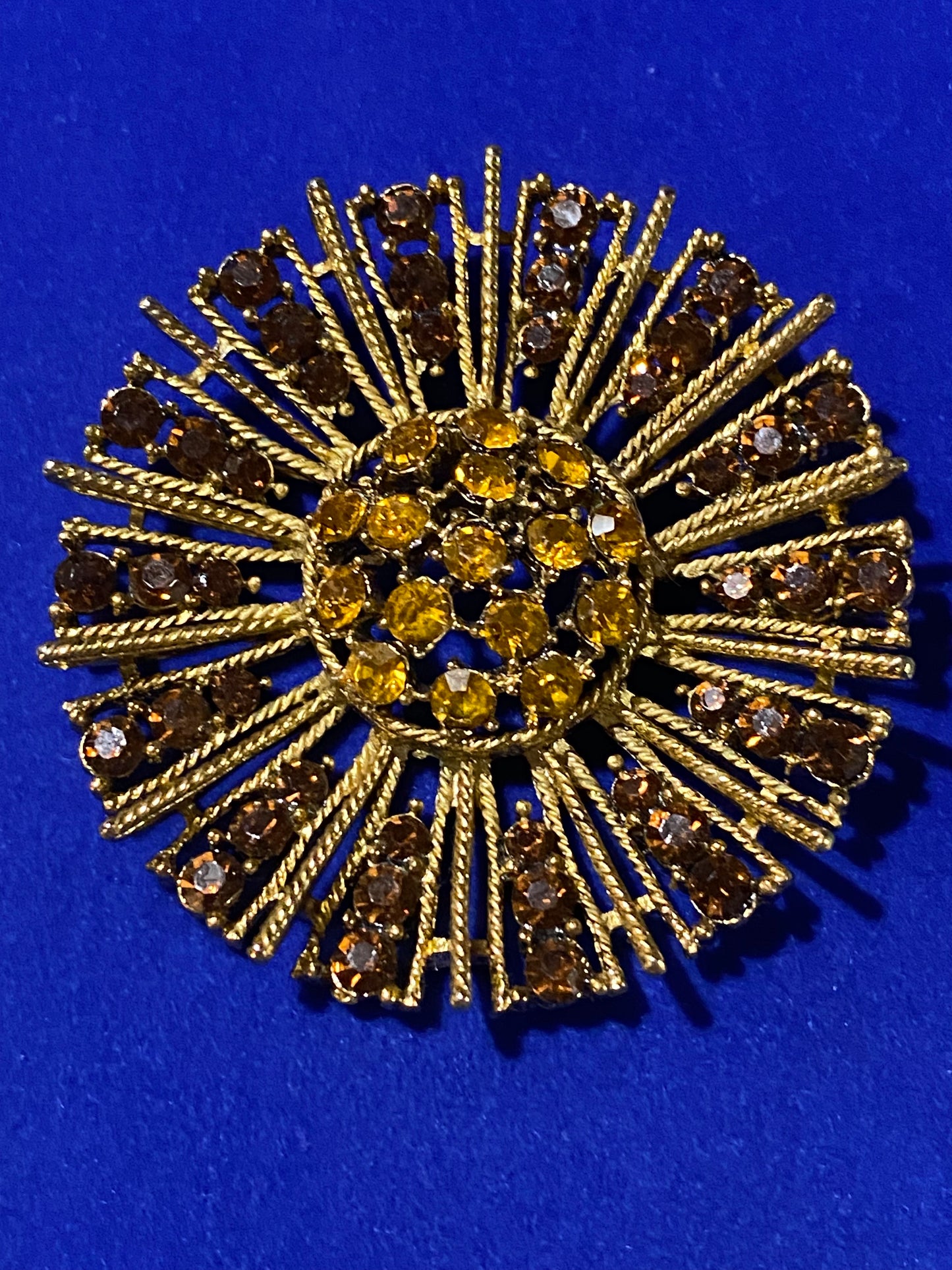 Vintage MCM Rhinestone Brooch