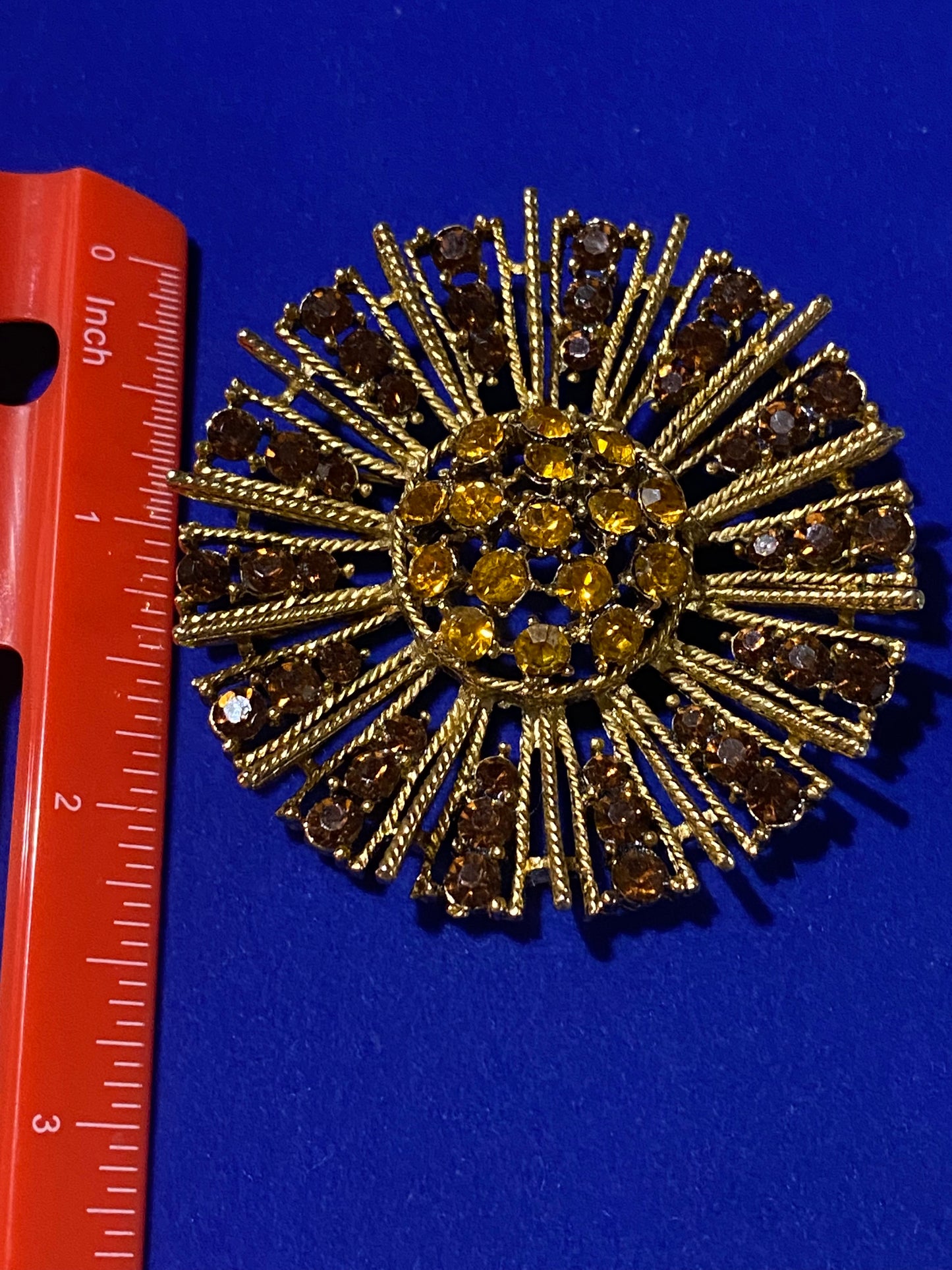 Vintage MCM Rhinestone Brooch