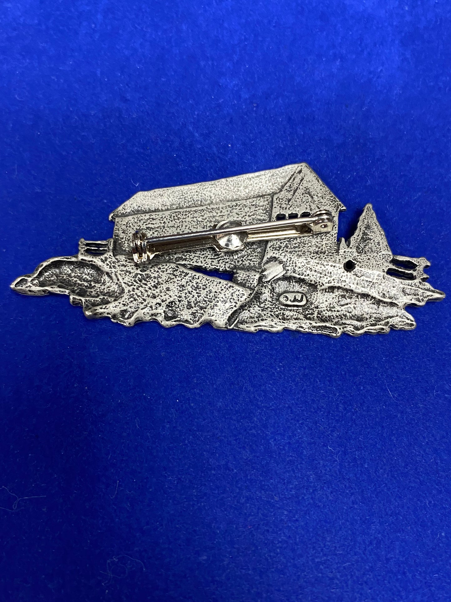 Vintage JJ Covered Bridge Brooch