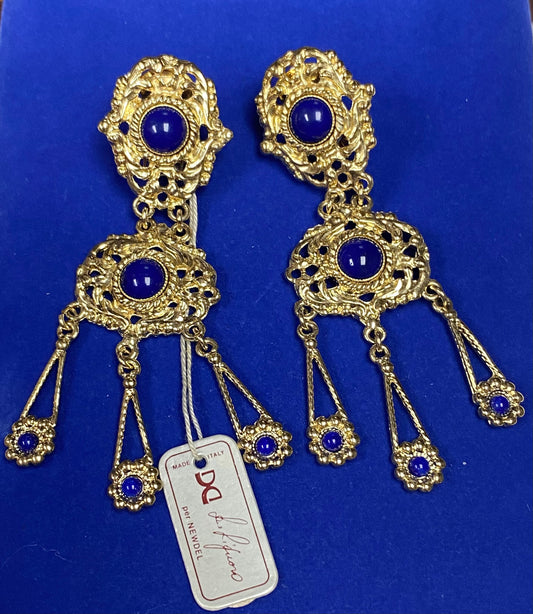 Vintage Liguoro Dangle Clip Ons